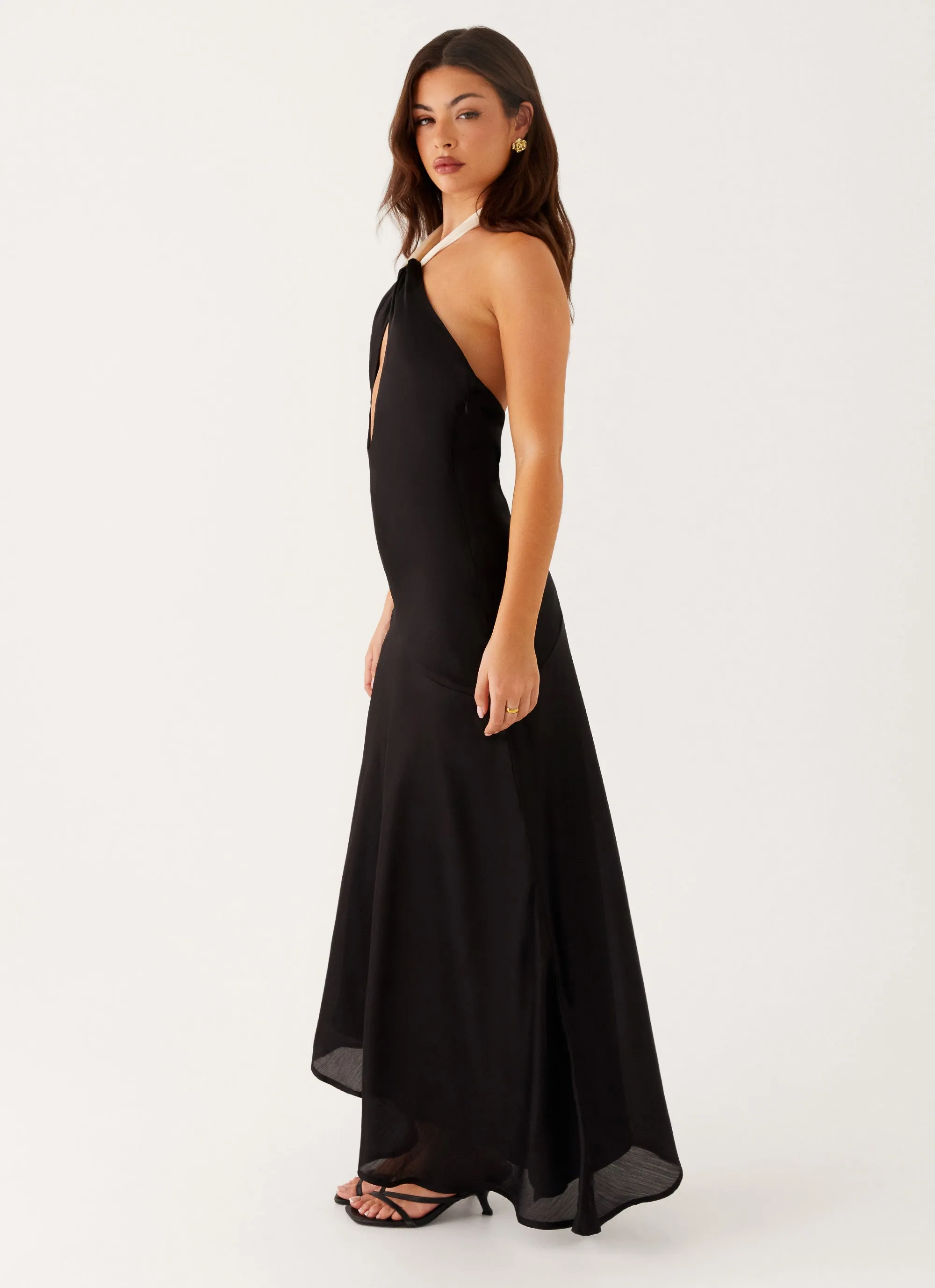 Cool Tone Night Owl Maxi Dress - Black