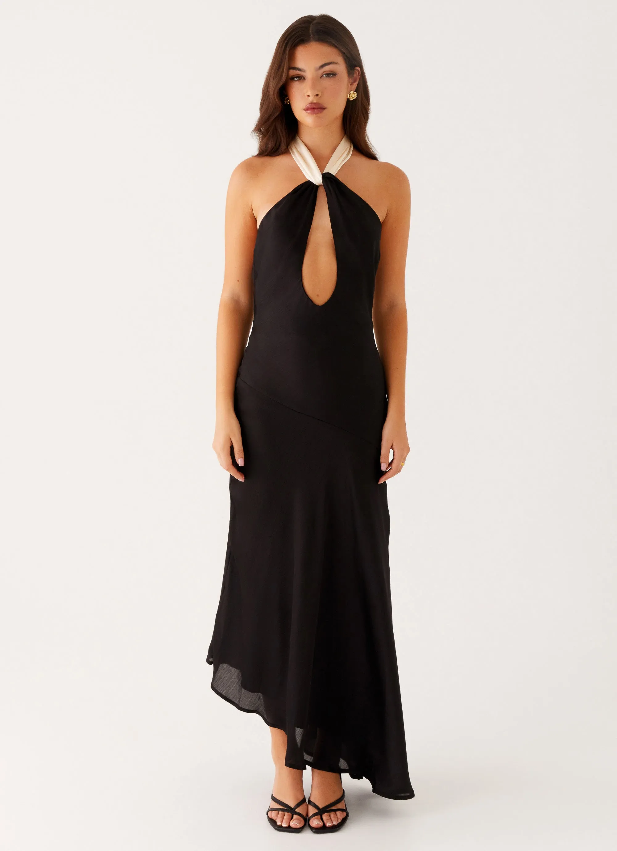 Night Owl Maxi Dress - Black Flattering Shape Look Elegant evening wear