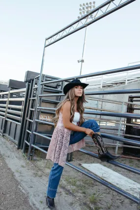 FrenchTerry Kickin Pretty Cowboy Boots