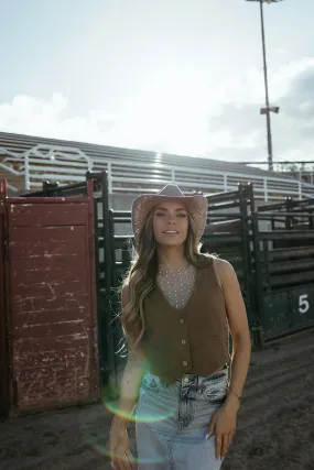 DurableBlend Texas Hold 'Em Button Down Vest - FINAL SALE