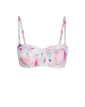 Lightweight Fabric Swim Nellie Top In Hazy Ikat Ivory