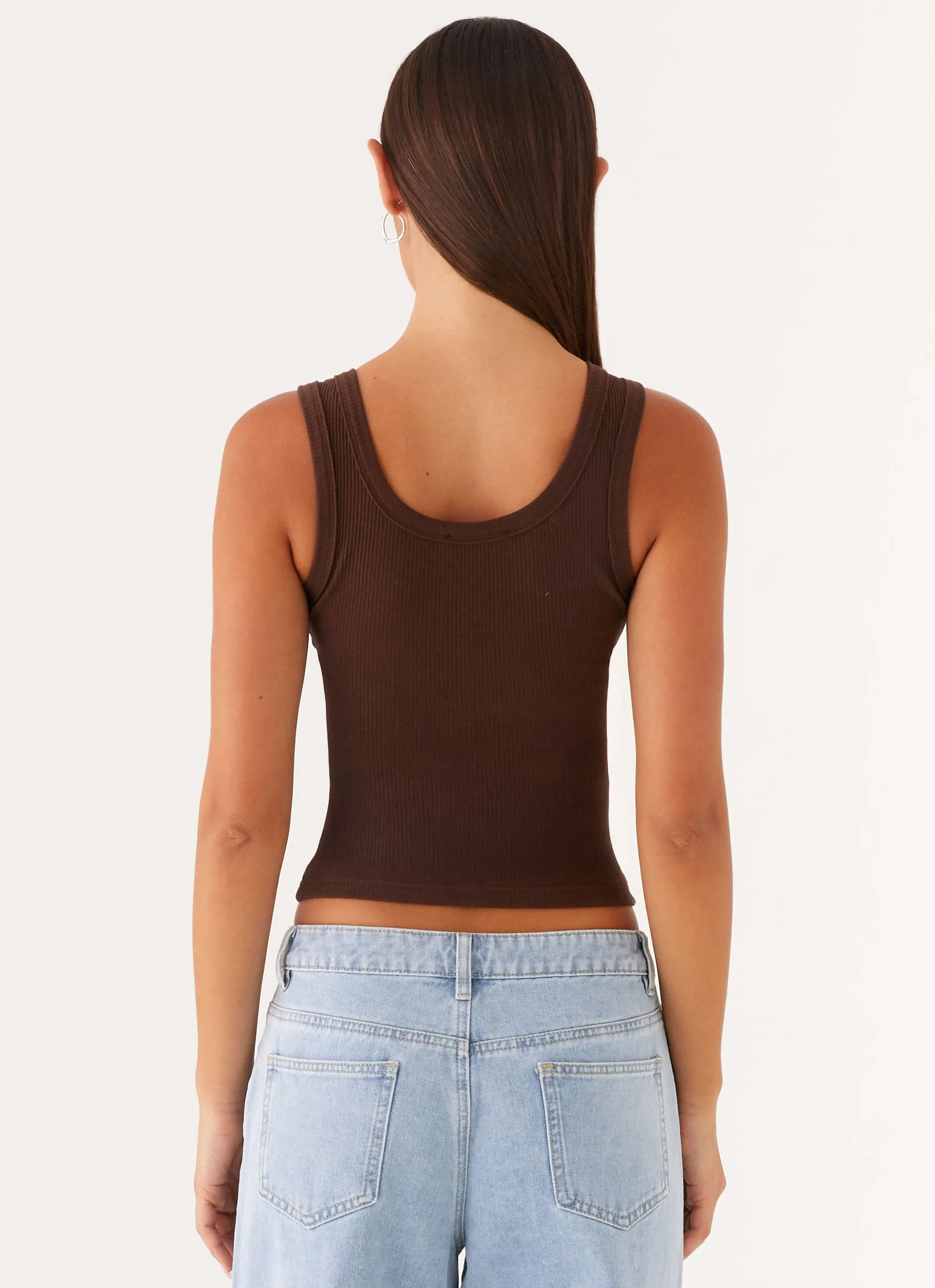 Signature Tank Top - Chocolate Comfortable fit Anti Microbial Lining