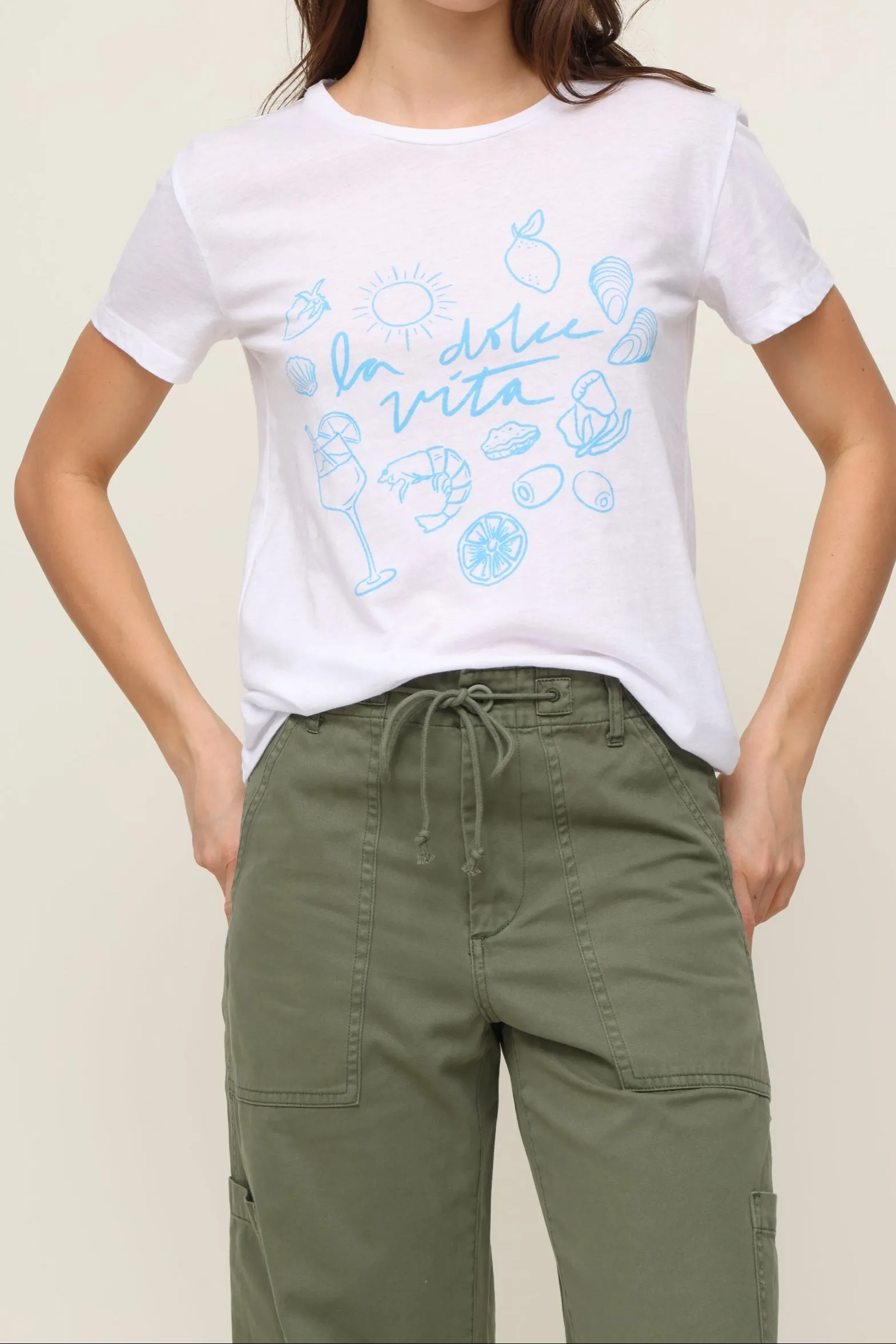 La Dolce Vita Tee ReinforcedStitching Basic Tee
