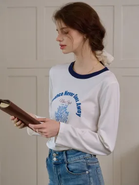 ??Final Sale??Mallory Round Neck Pattern Top Durable Construction Cool and Breezy