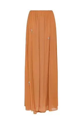 "Carousel Des Sylphes" Embroidery Long Skirt Sustainable Innovation Stylist Pick
