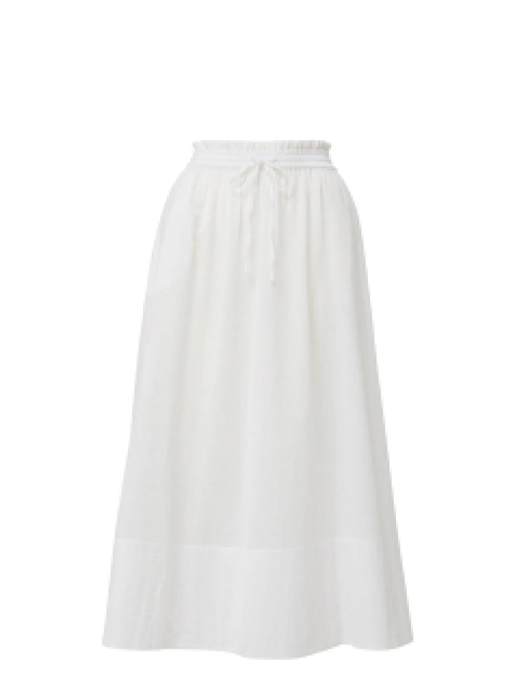 Stretchy Subtle Shimmer Rachel Skirt Fresh White