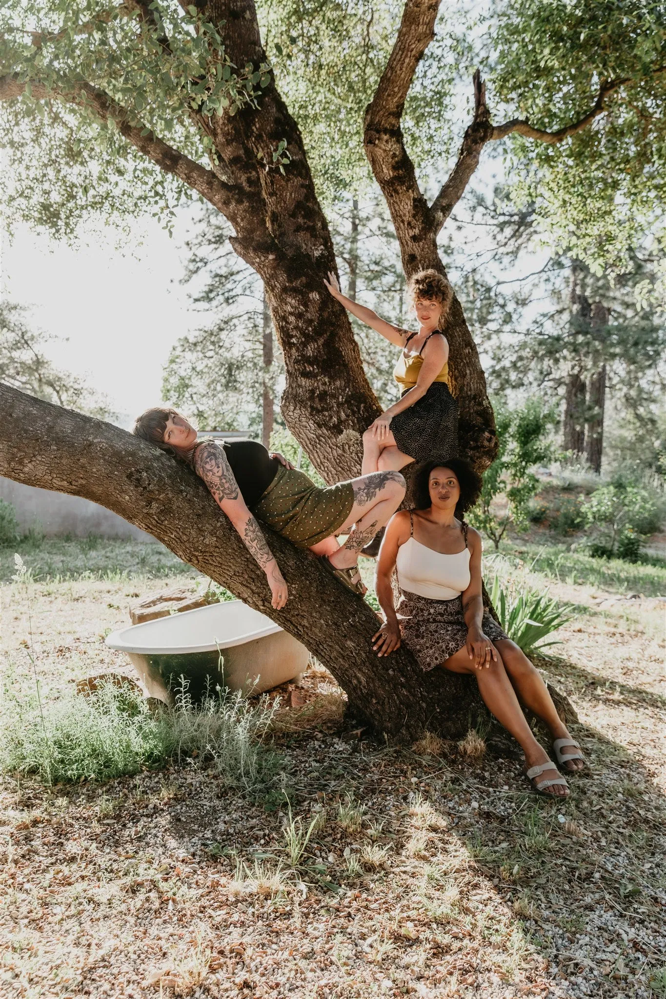 TemperatureRegulation Easy Movement Rah Rah Skirt in Brown and Oat Floral