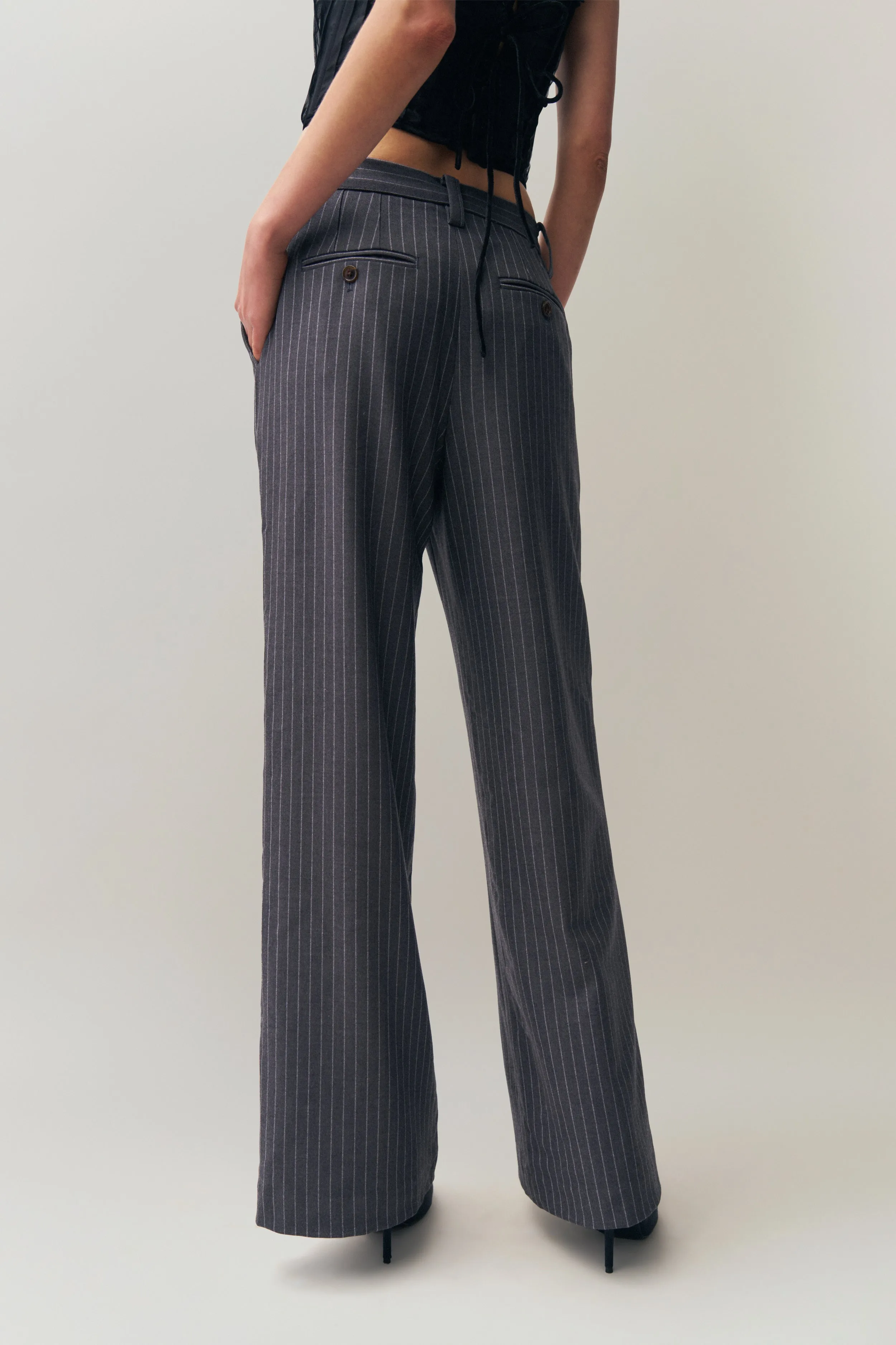 Raina Pinstripe Pant MachineWashableFabric Breathable activewear