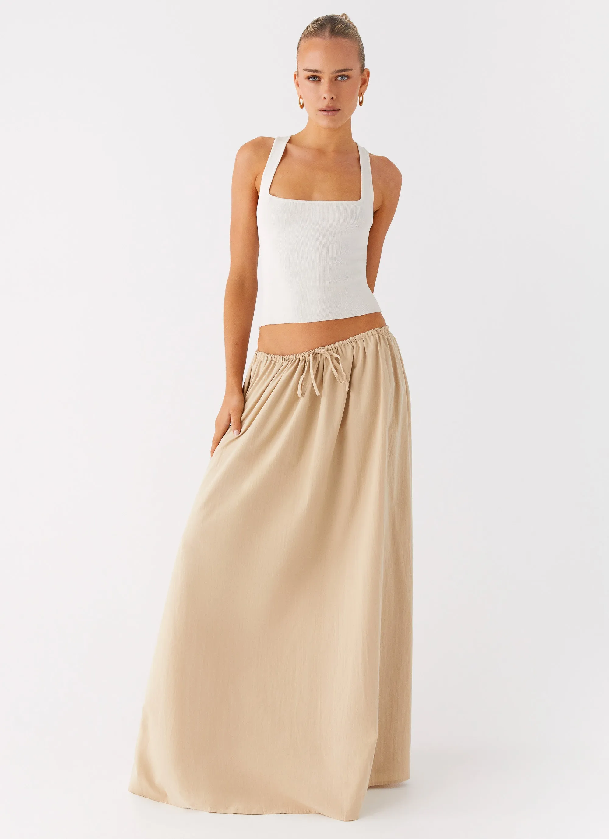 Randy Maxi Skirt - Tan Reinforced Knees Relaxed Wear
