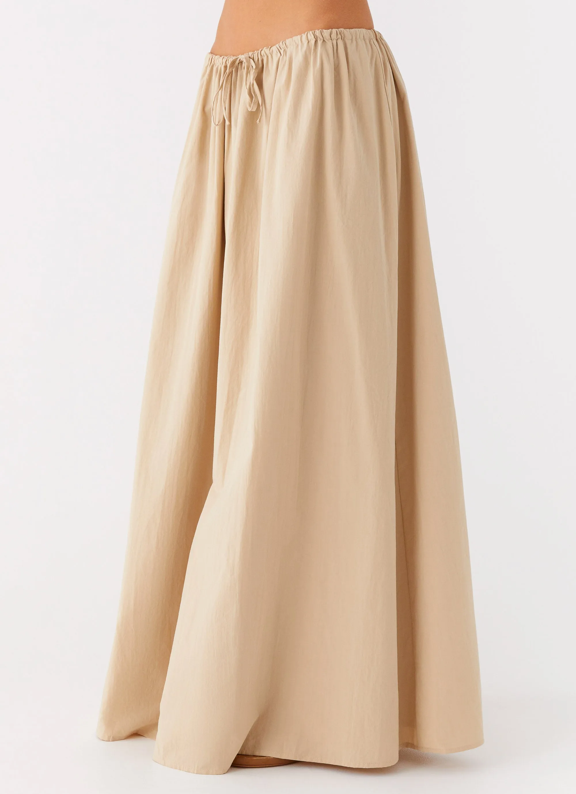 Randy Maxi Skirt - Tan Soft Mood Pleated design
