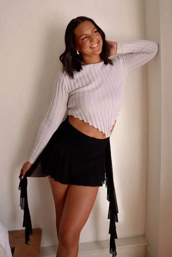 Rare Ribbed Long Sleeve - Grey FadeResistant Coating