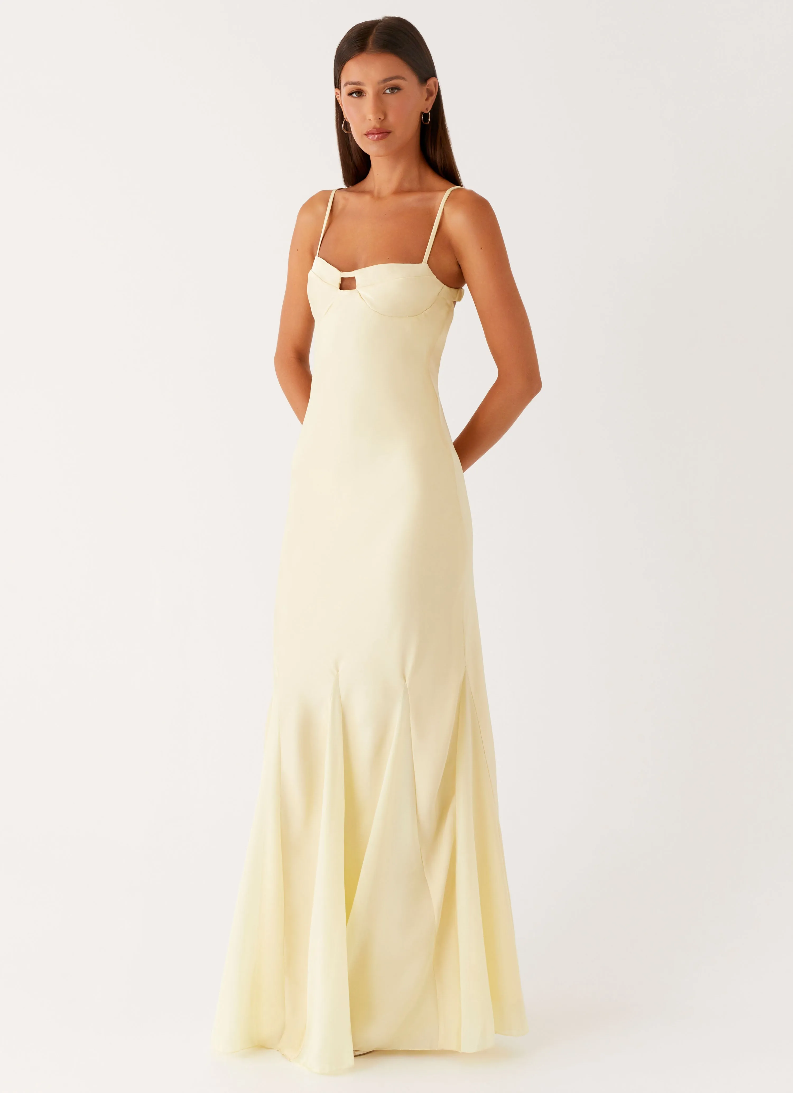 Autumn Mood Linen Soft Ravello Maxi Dress - Sunny Yellow
