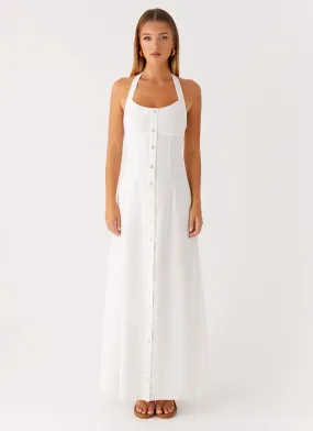 Jovanni Maxi Dress - White Professional Look