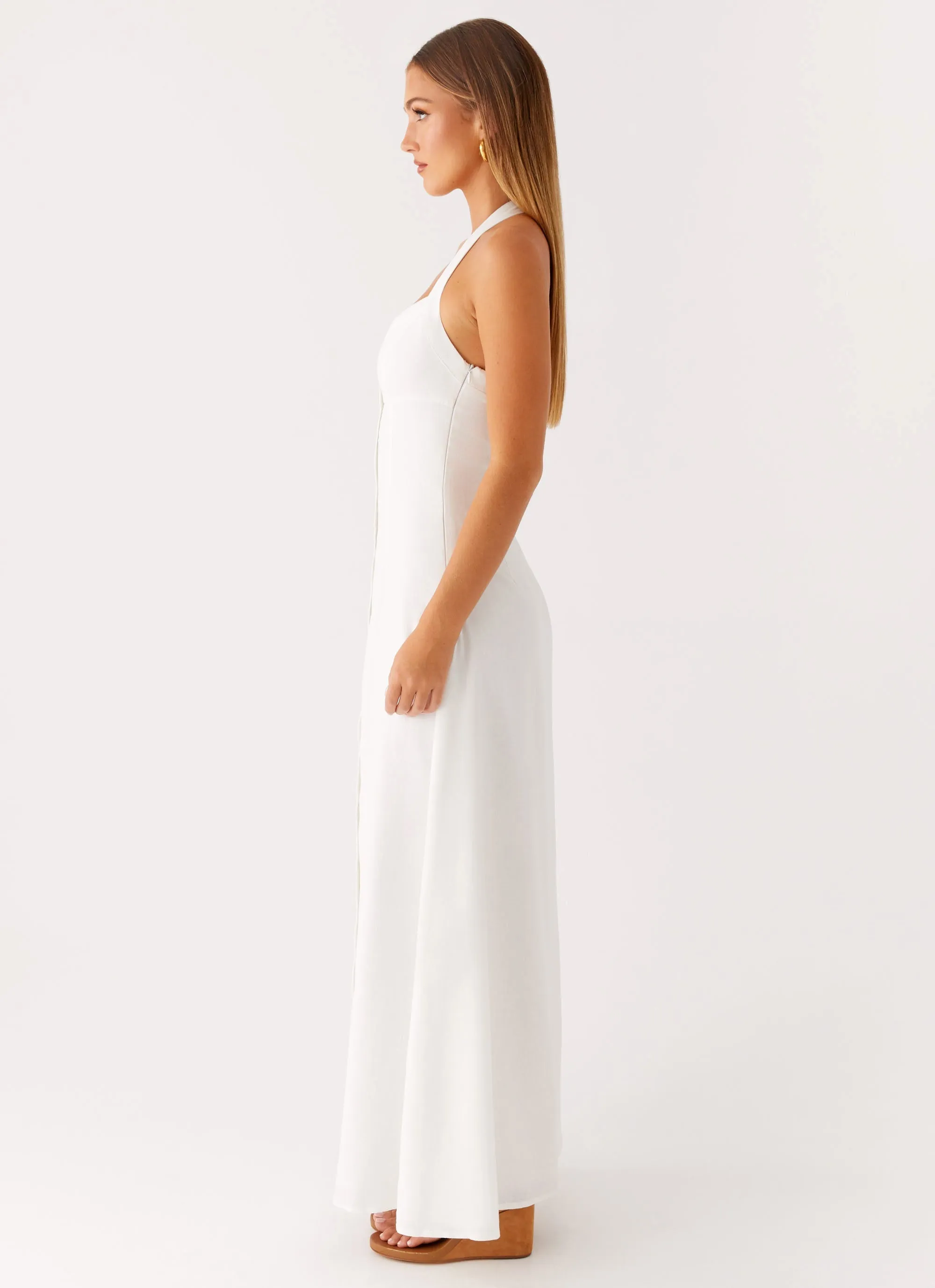 Elegant Finish All Moments Jovanni Maxi Dress - White