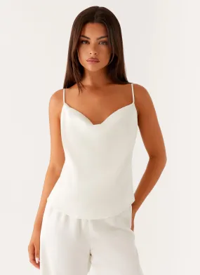 Kaia Cowl Neck Top - Butter NoTagLabel