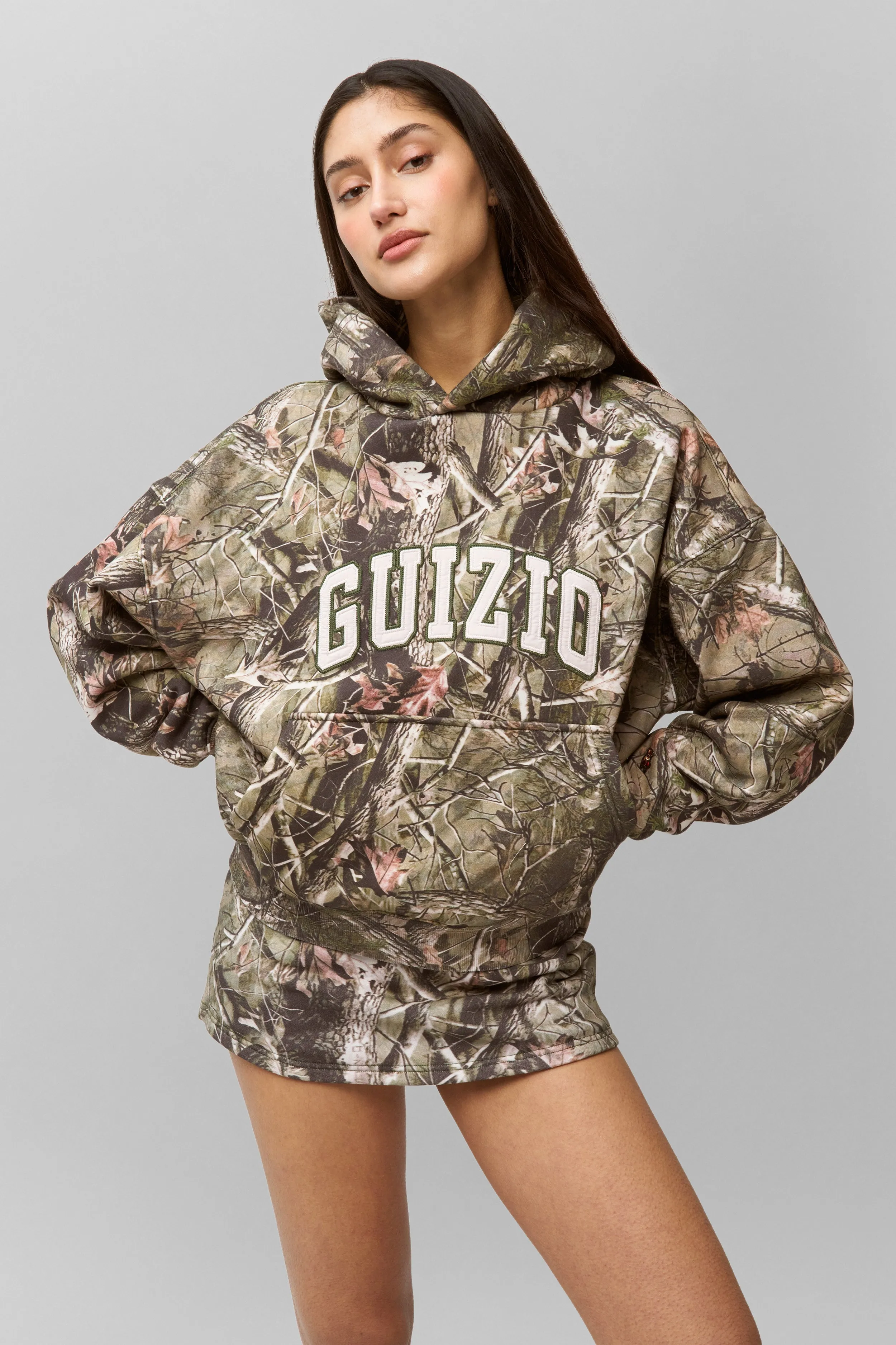Texture Focus Breathable Lining Guizio Pullover Hoodie