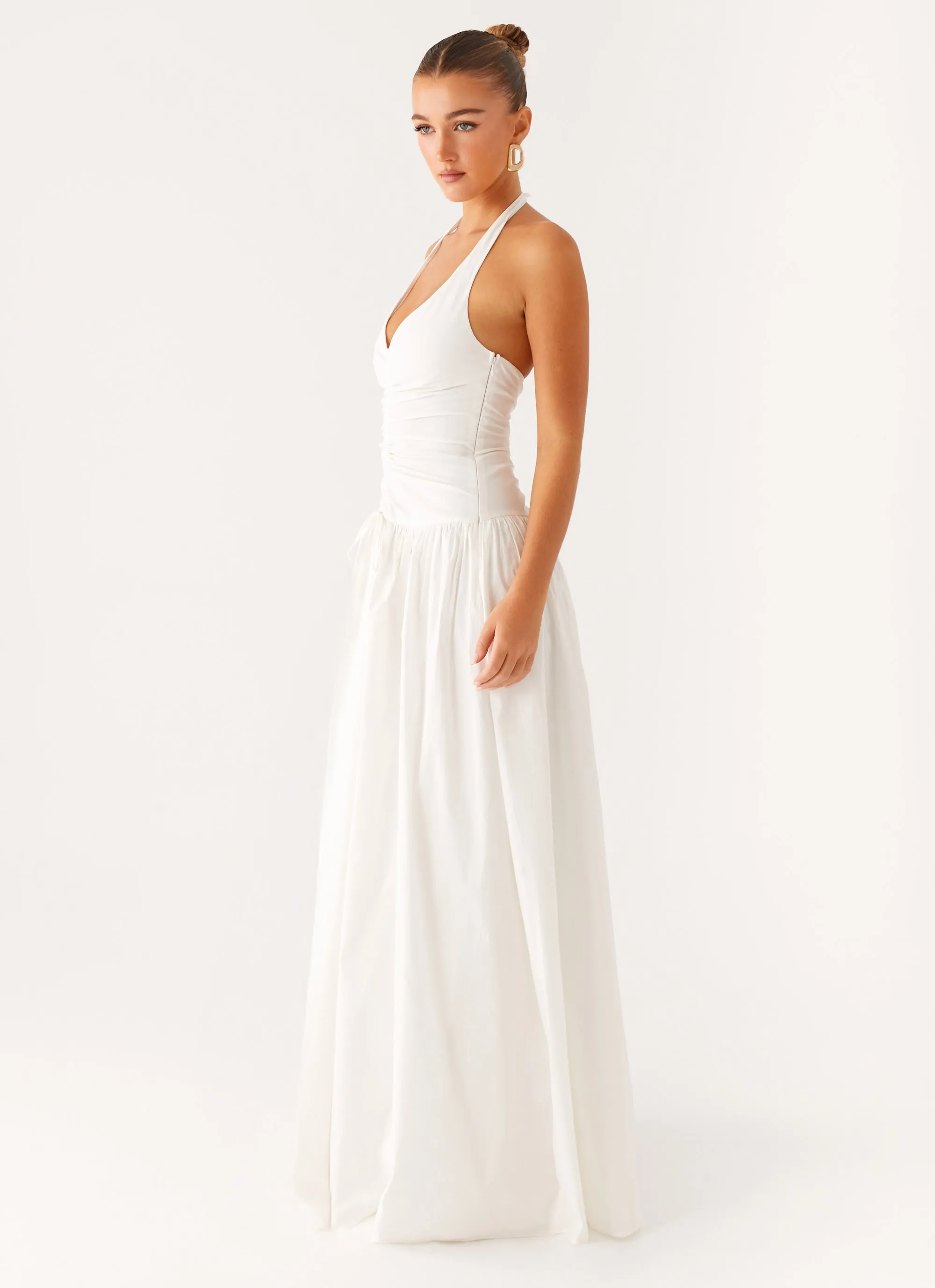 Narnie Maxi Dress - Ivory Urban Minimalism