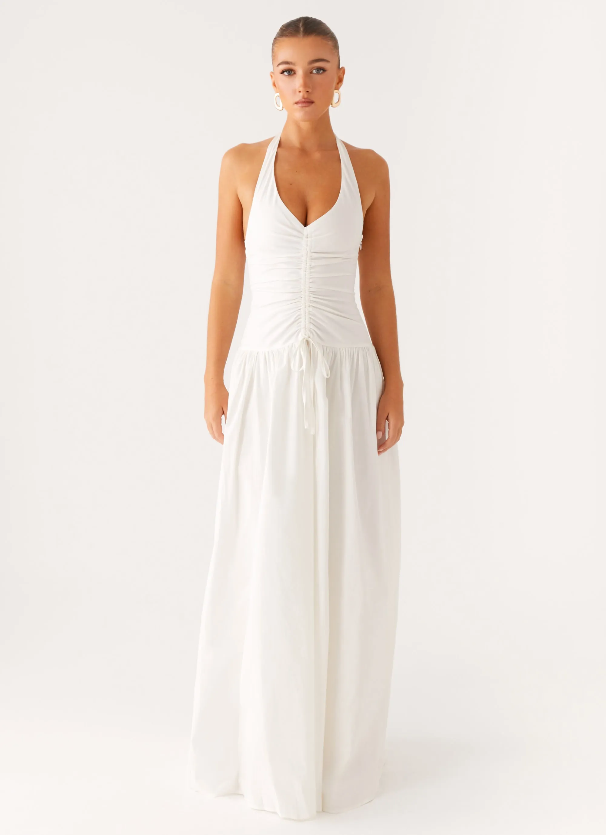 Light and Breezy Narnie Maxi Dress - Ivory