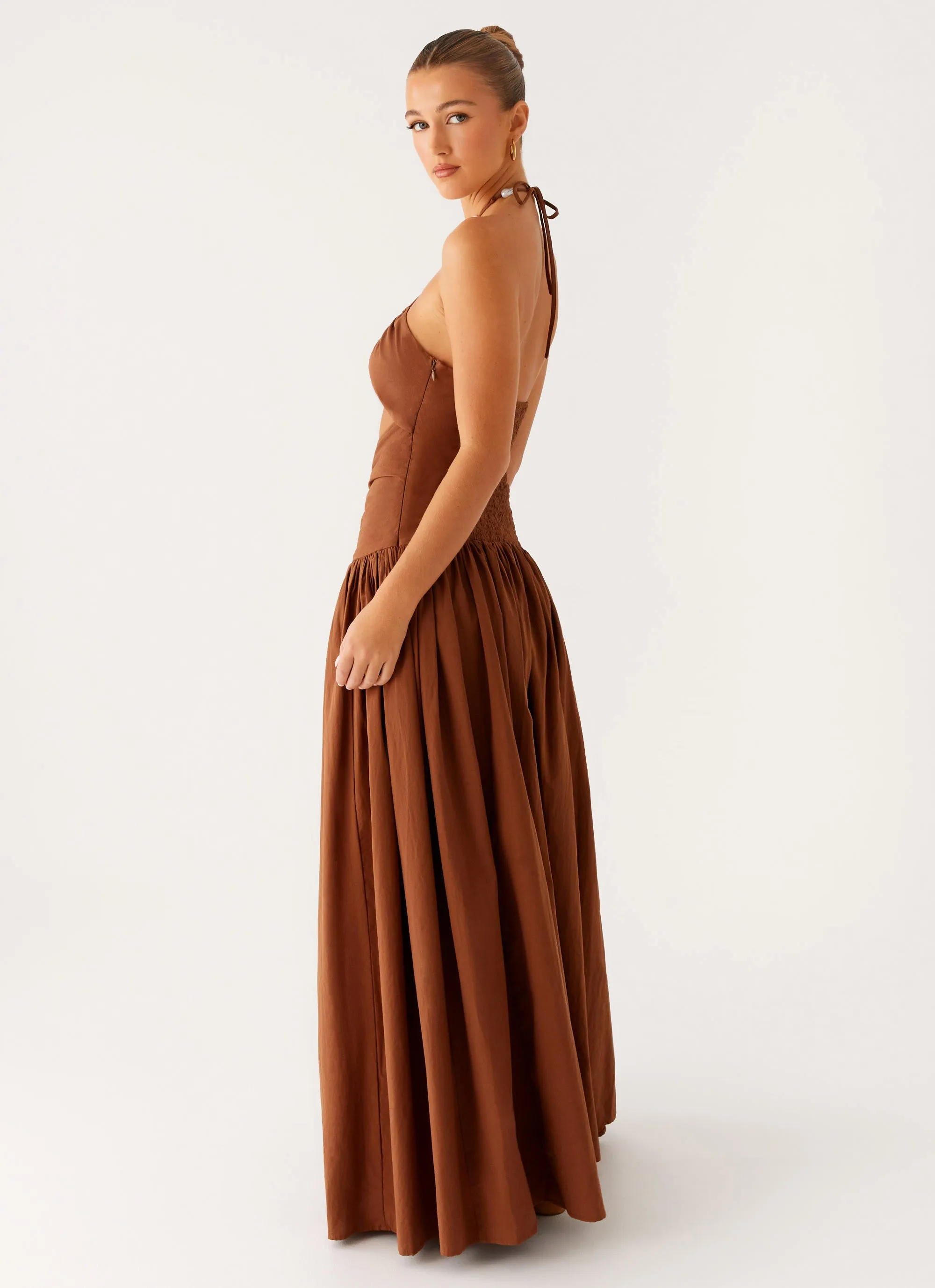 Paltrow Maxi Dress - Chocolate Refined Feel