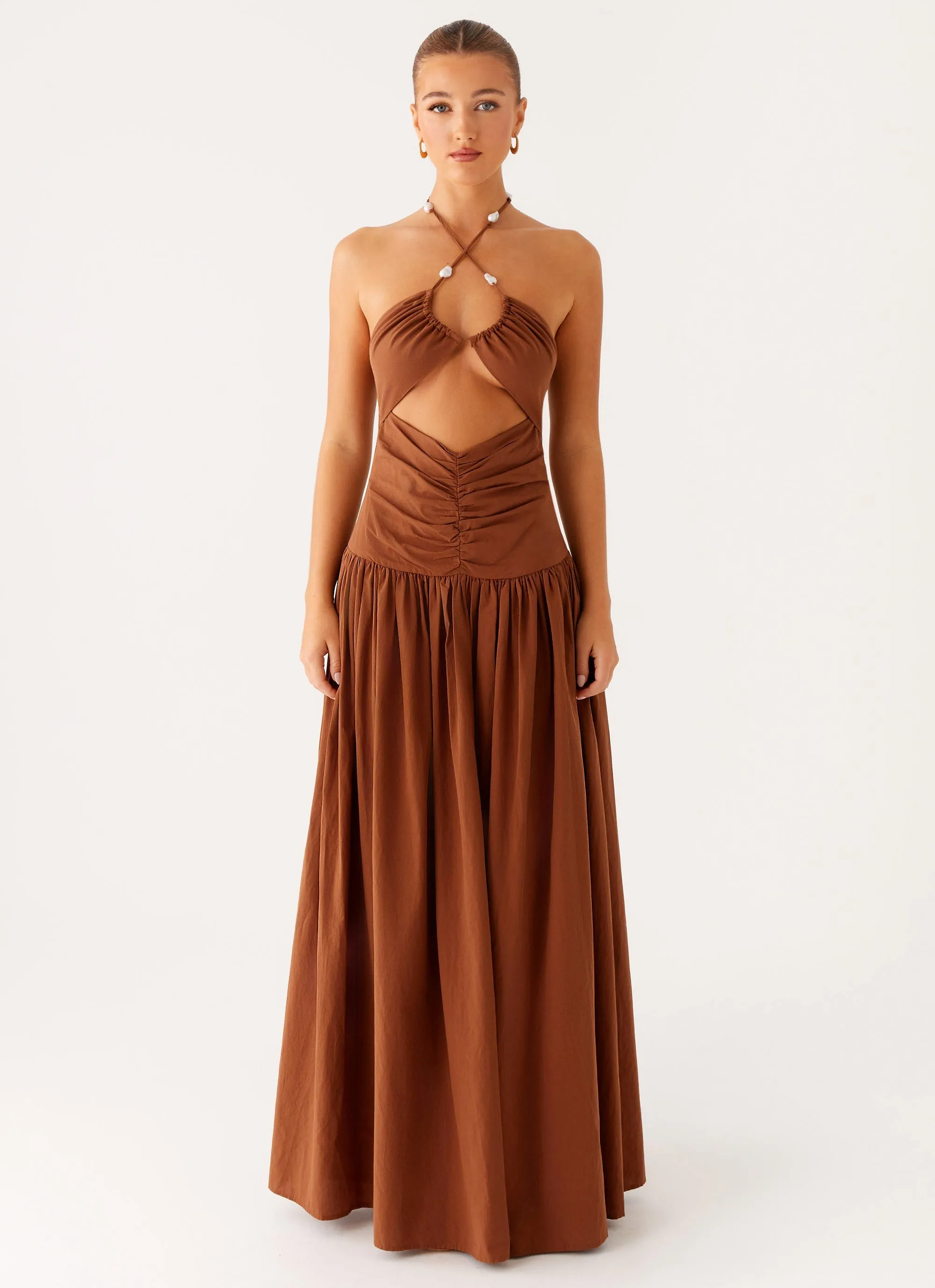 Paltrow Maxi Dress - Chocolate Feminine Mood