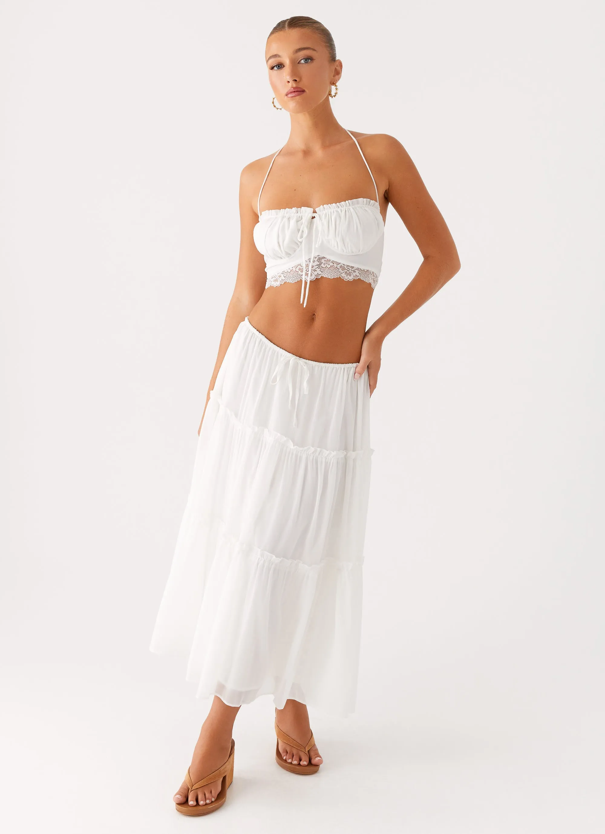 Fashion Combo Evi Midi Skirt - Ivory