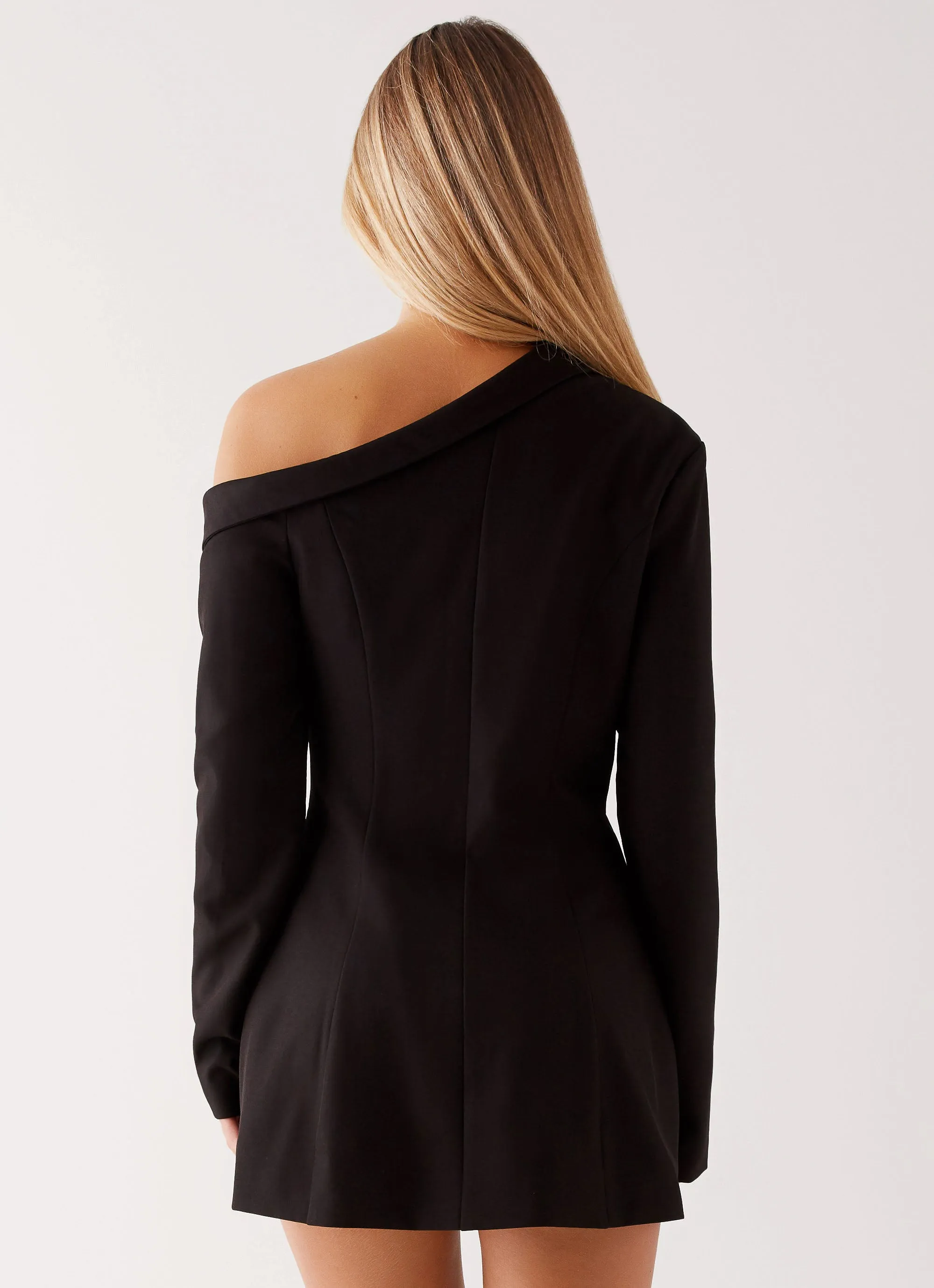 hypoallergenic material Fashion Week Ready Cody Mini Dress - Black