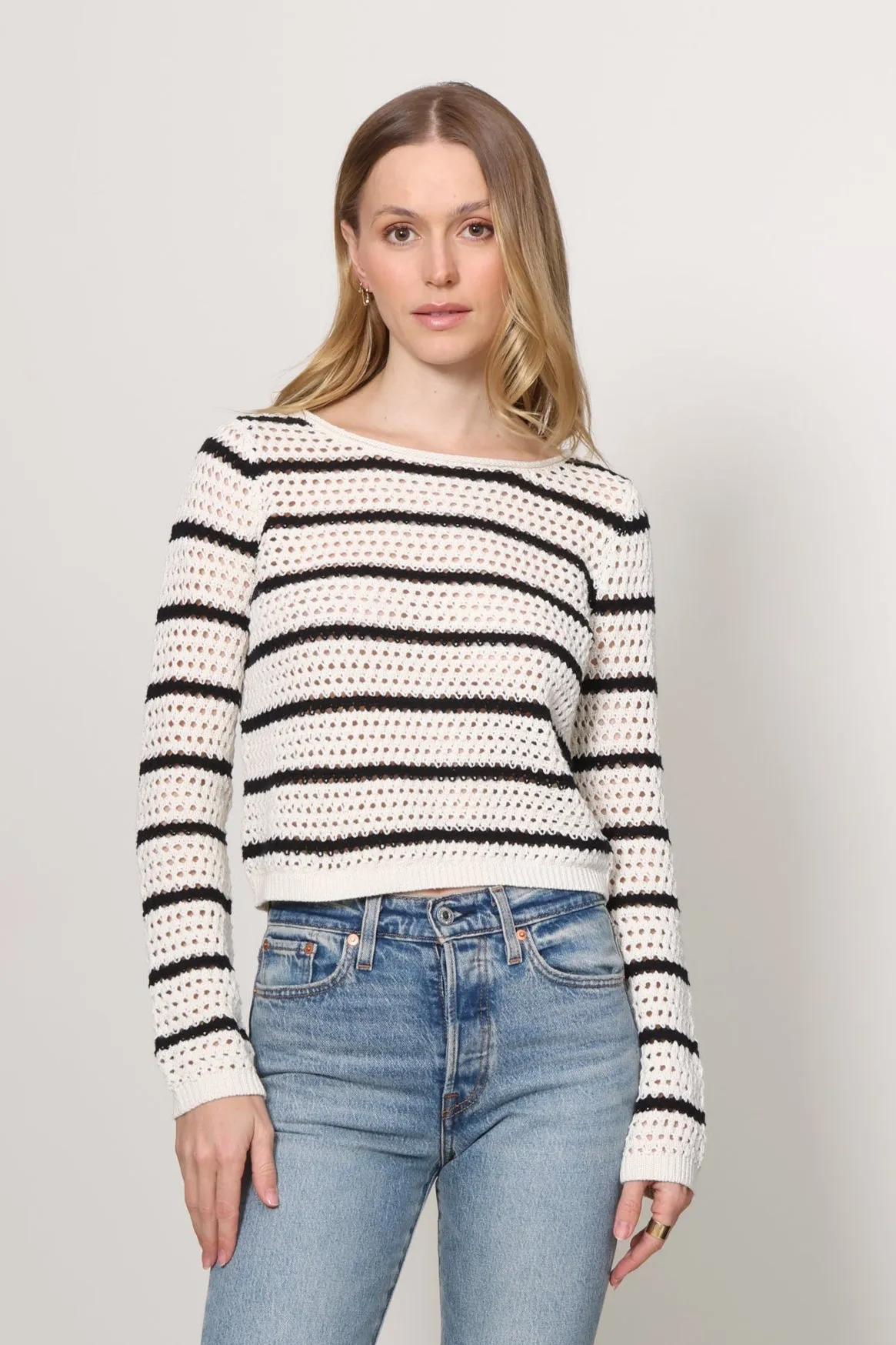 Kit Stripe Crochet Sweater AirflowOptimized Design