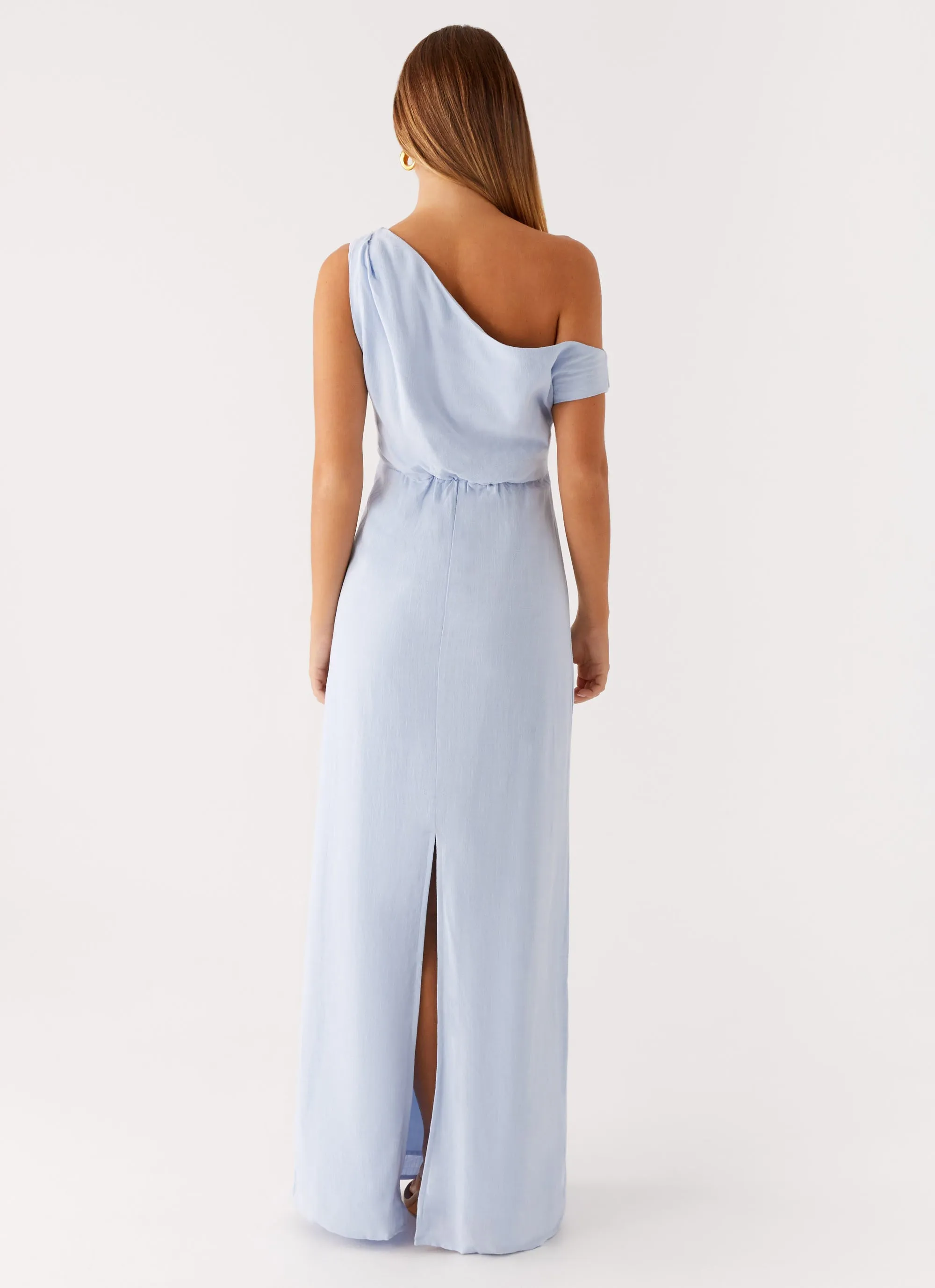 Lady Love Linen Maxi Dress - Blue Casual weekend dress