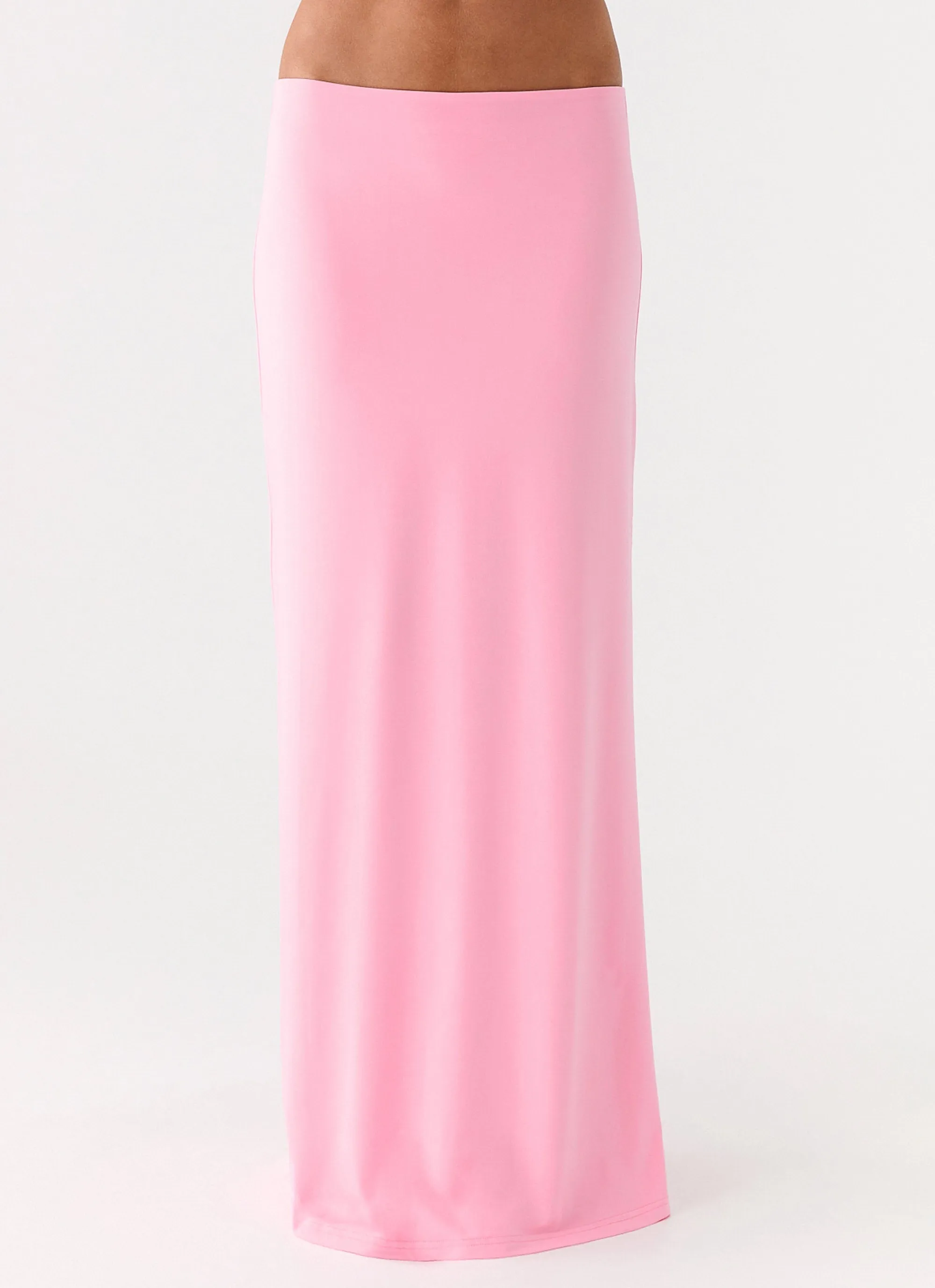 Ashi Maxi Skirt - Pink Convertible Length Comfort Fit