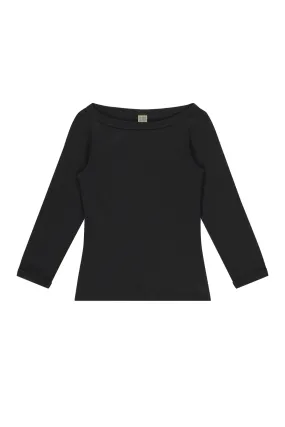 ConvertibleCollarSystem SeamlessSidePanels Steffi Tee in Black