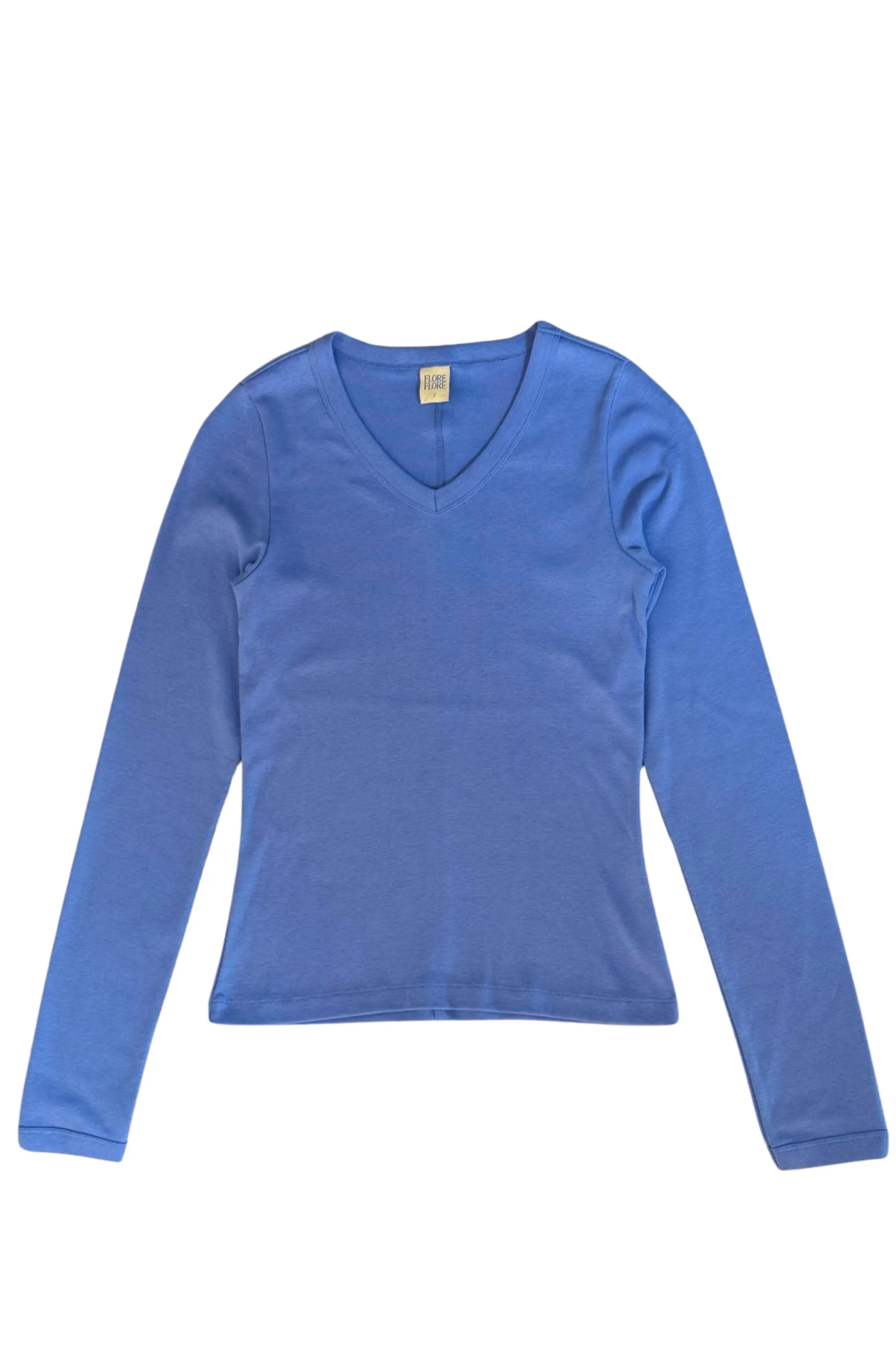 UPF Protective Fabric TurtleneckDesign Jill Long Sleeve Tee in Blue