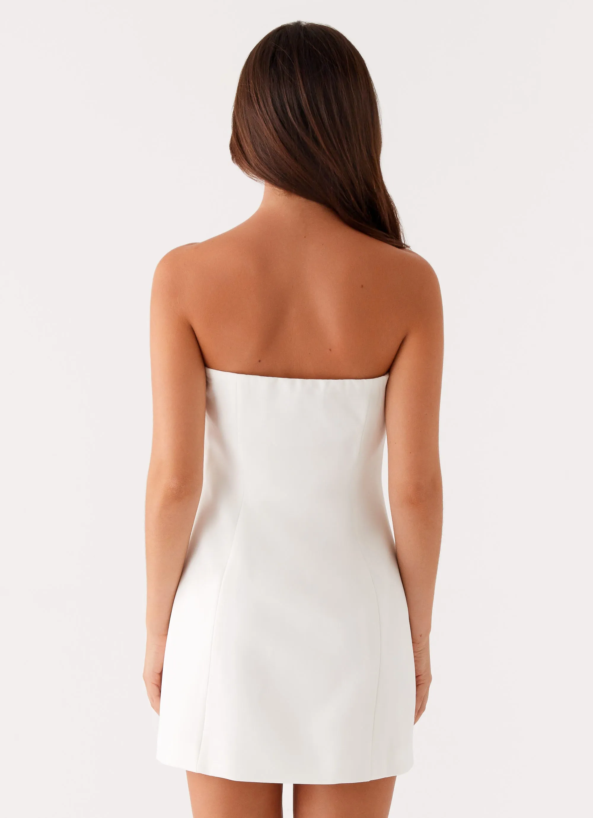 Riva Mini Dress - White Clean Mood Style Moment