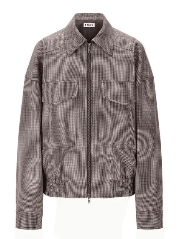 Ventilation Panels Eugene Jacket in Houndstooth