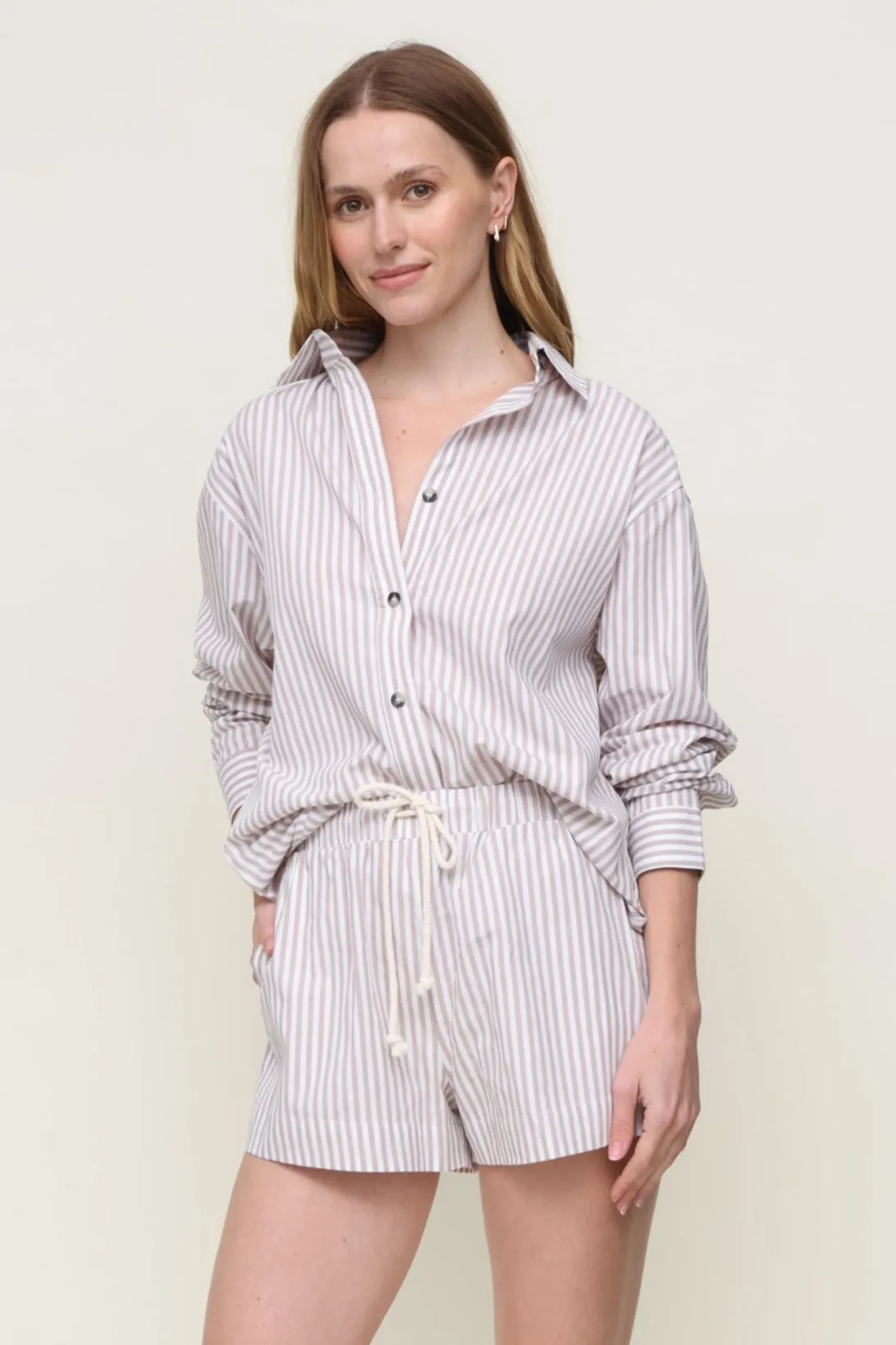 BondedSeams Sporty T-shirt James Cotton Poplin Button Down