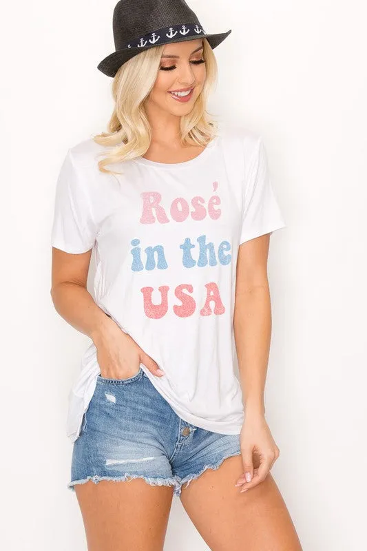 Ros?? In The USA Graphic Tee RecycledPolyester