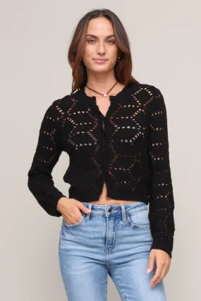 Rosalyn Sweater Cardigan Light Deflection Fabric