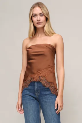 TwillWeave Airflow Vents Roxy Strapless Lace Top