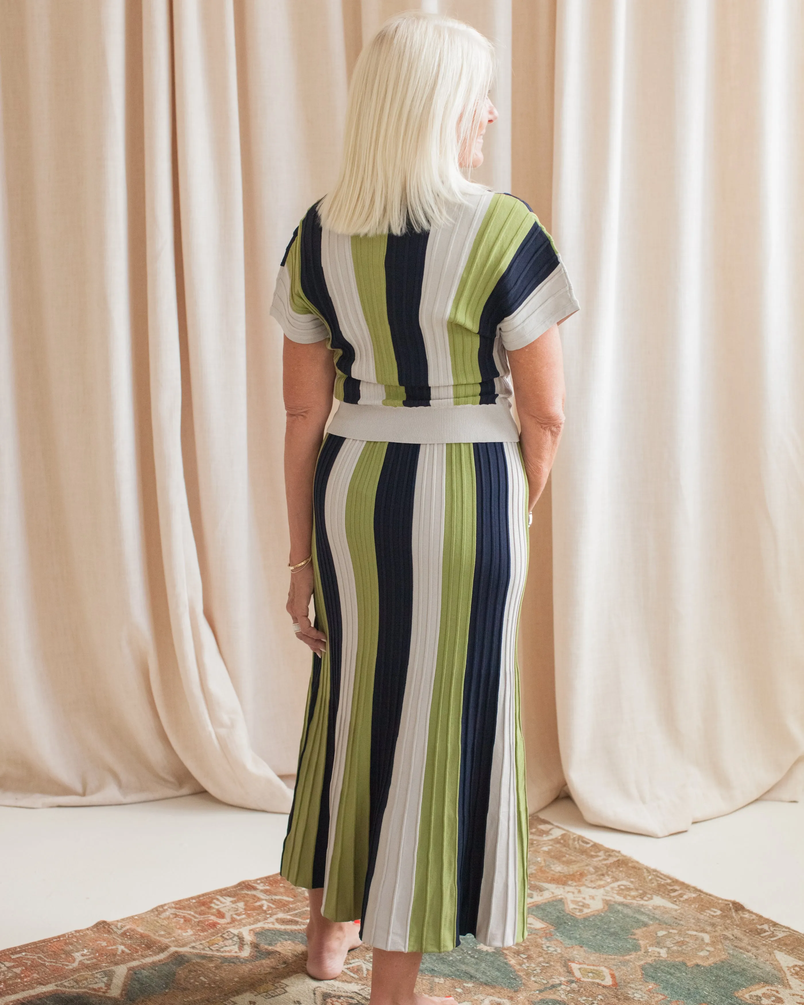 Ruby Knit Skirt Anti Static Fabric