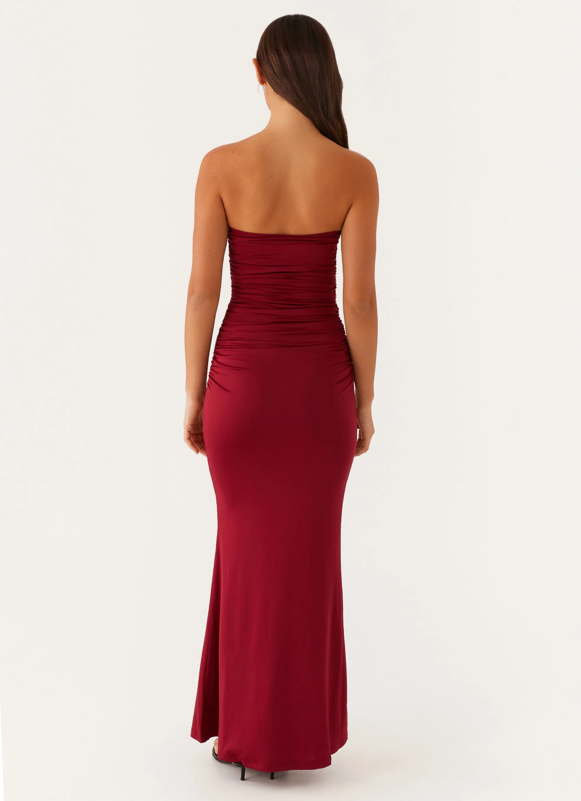 Rudy Maxi Dress - Maroon Statement Piece Event Safe