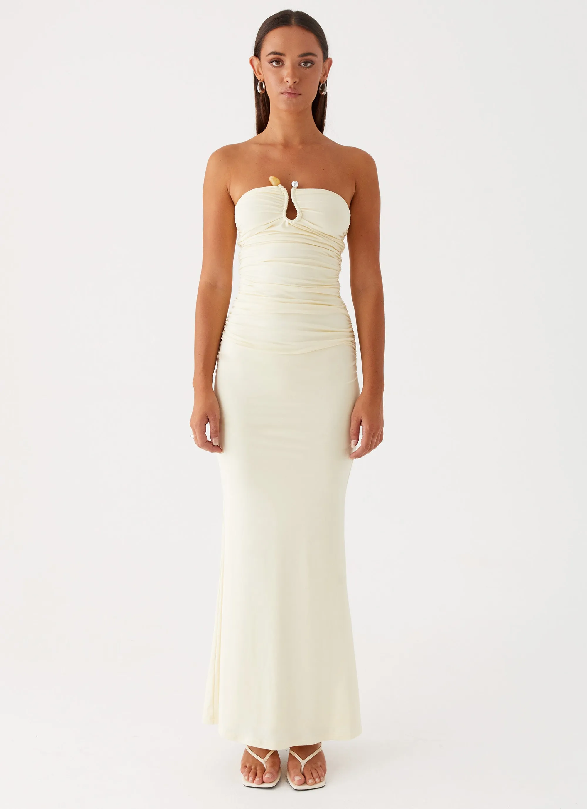 One-Shoulder Rudy Maxi Dress - Yellow