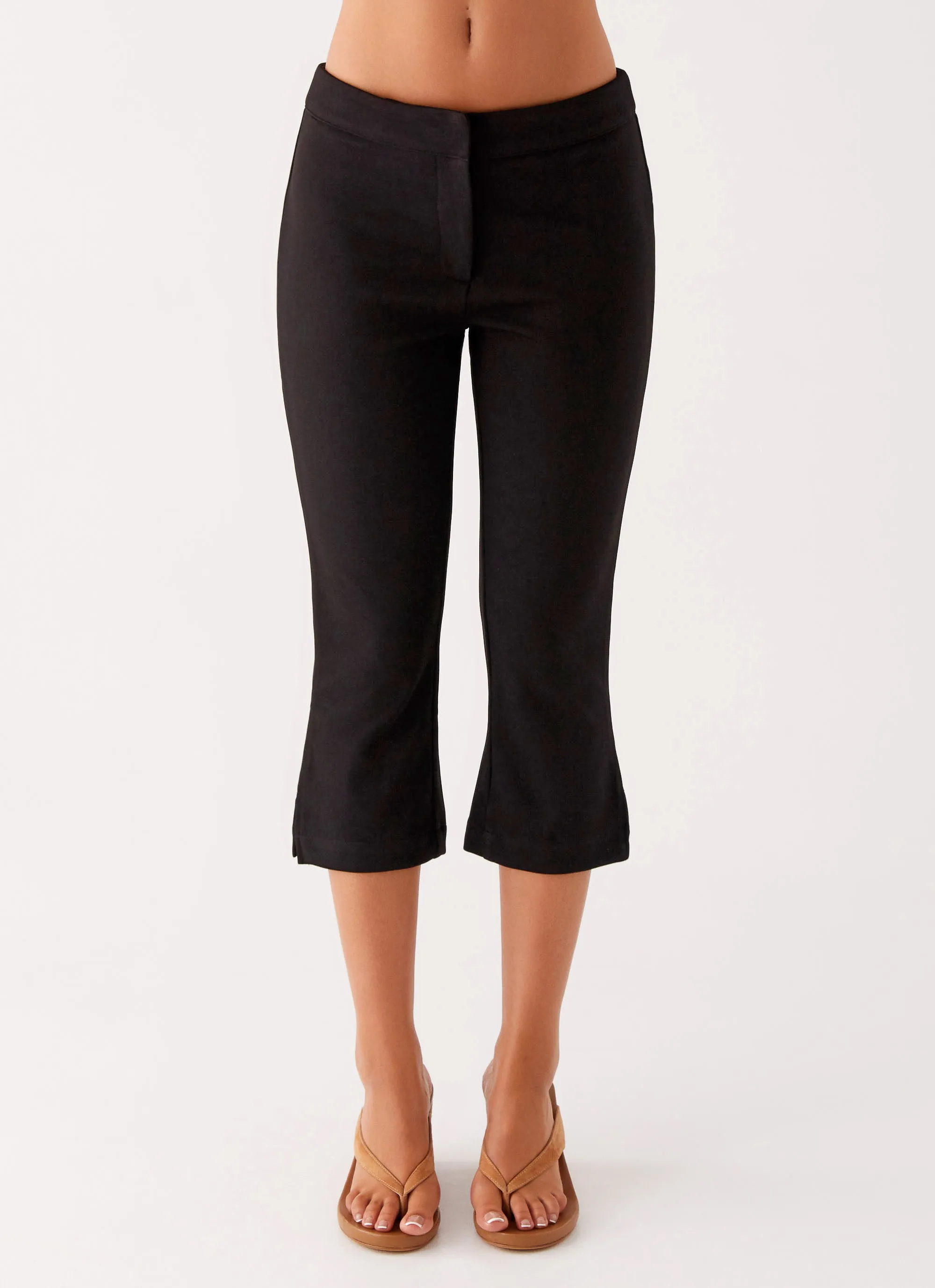 anti static Rue Capri Pants - Black