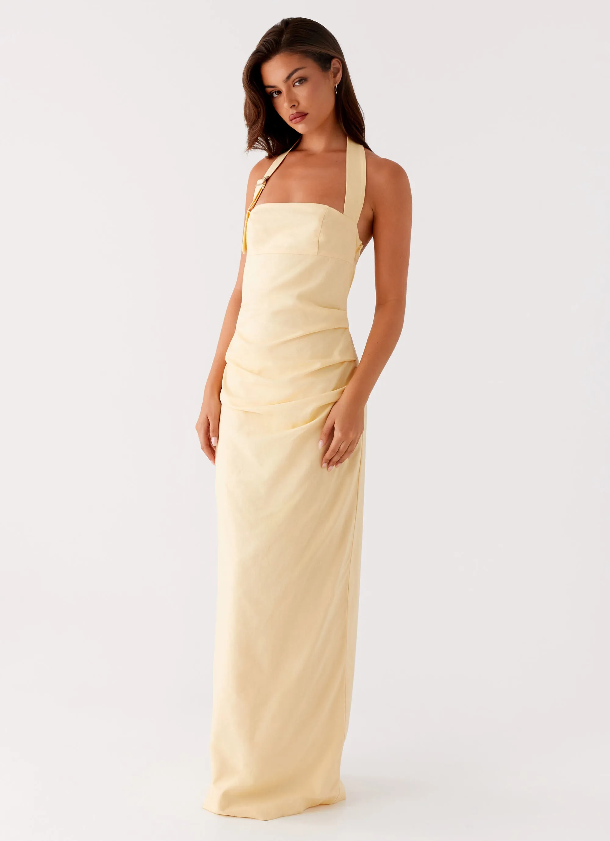 cut out Rumour Has it Maxi Dress - Yellow