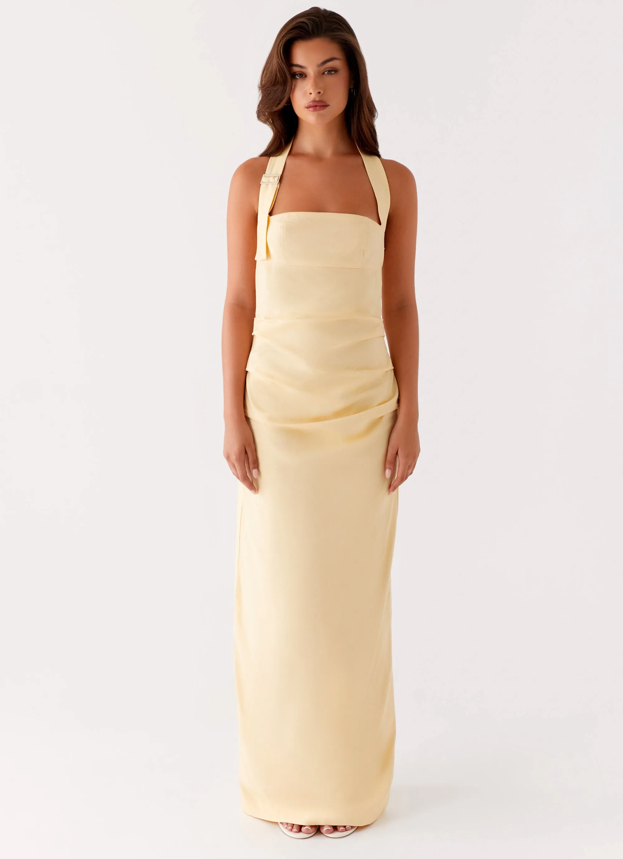Smart Outfit Rumour Has it Maxi Dress - Yellow