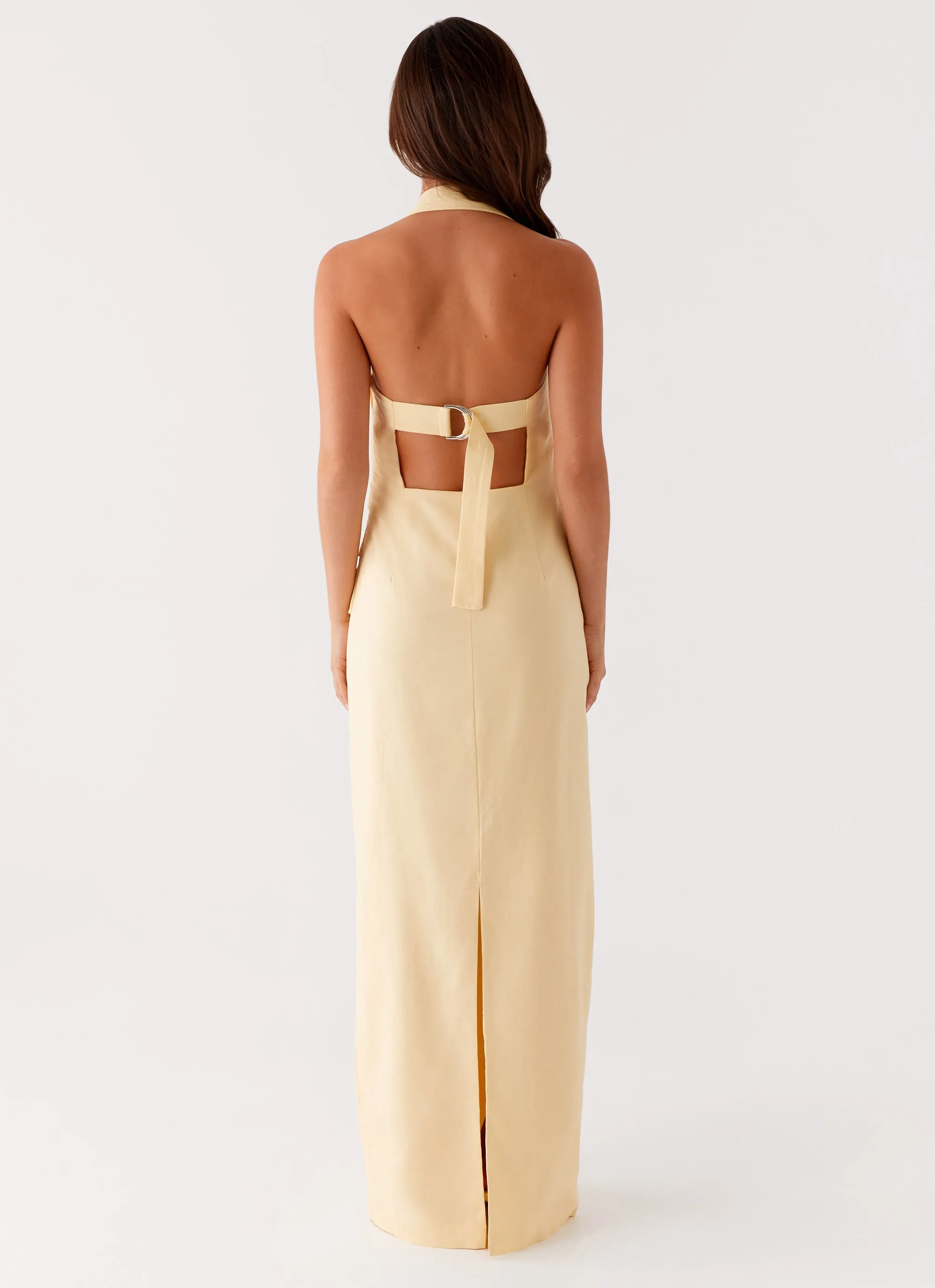 Stylish Mood Refined Style Rumour Has it Maxi Dress - Yellow