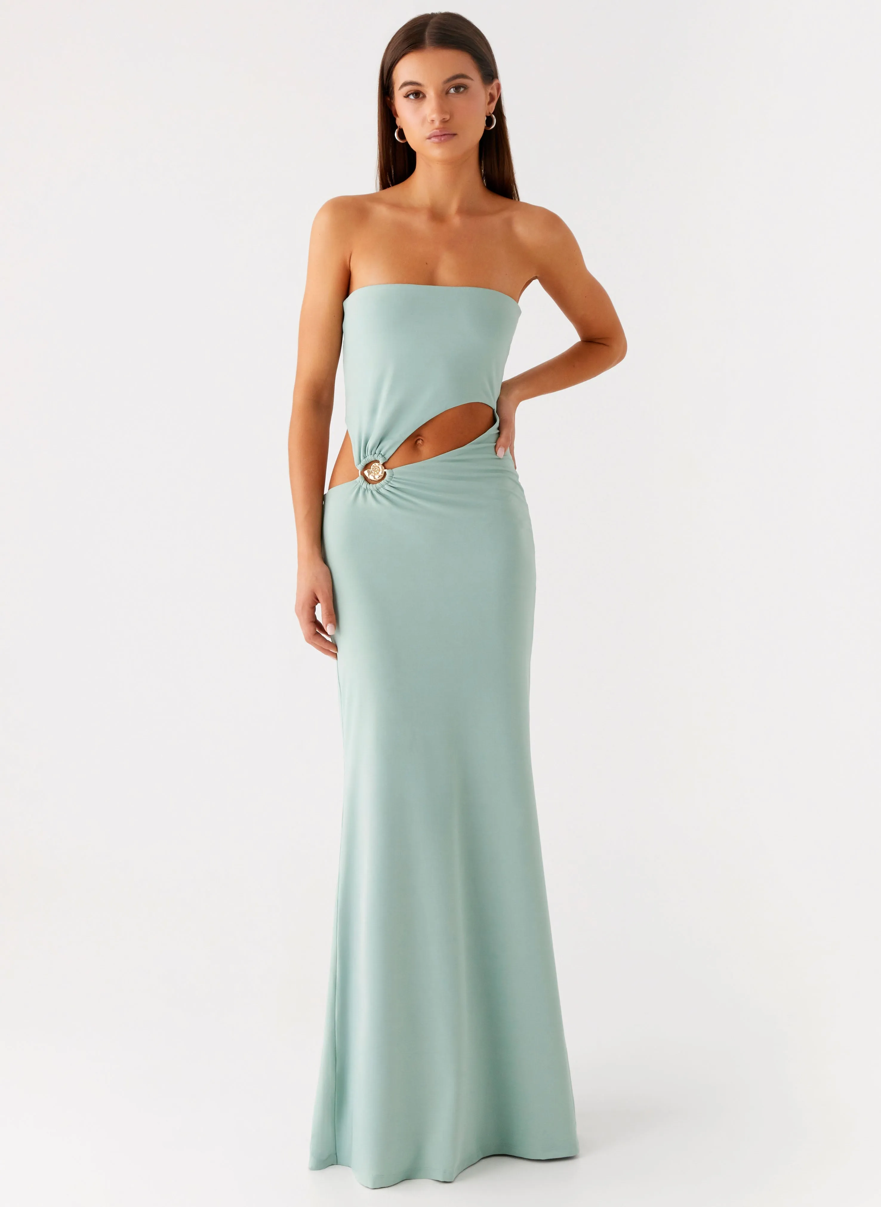 Laurella Maxi Dress - Sage Simple Elegance Timeless Comfort