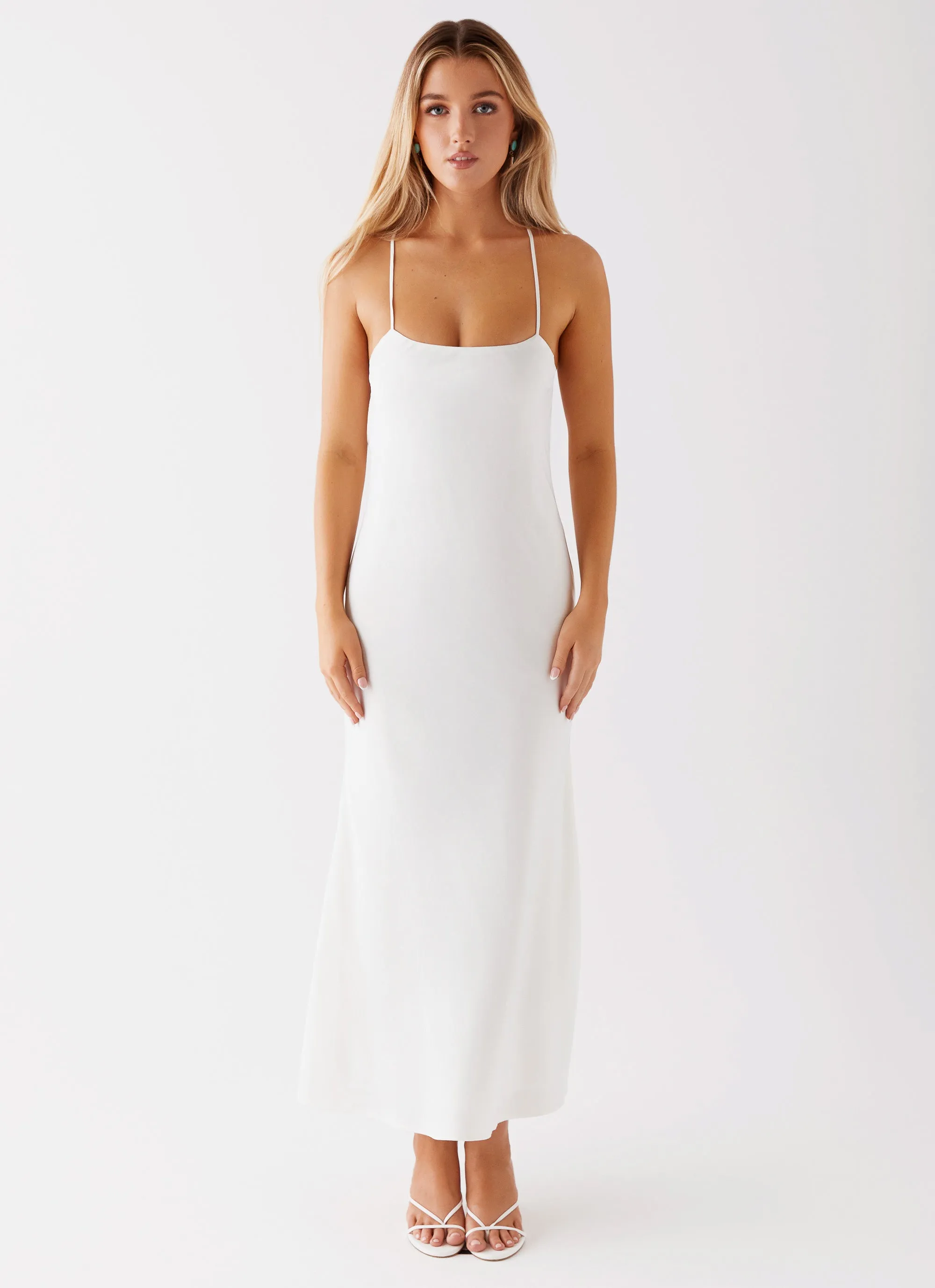 All Purpose Runway Royalty Maxi Dress - White