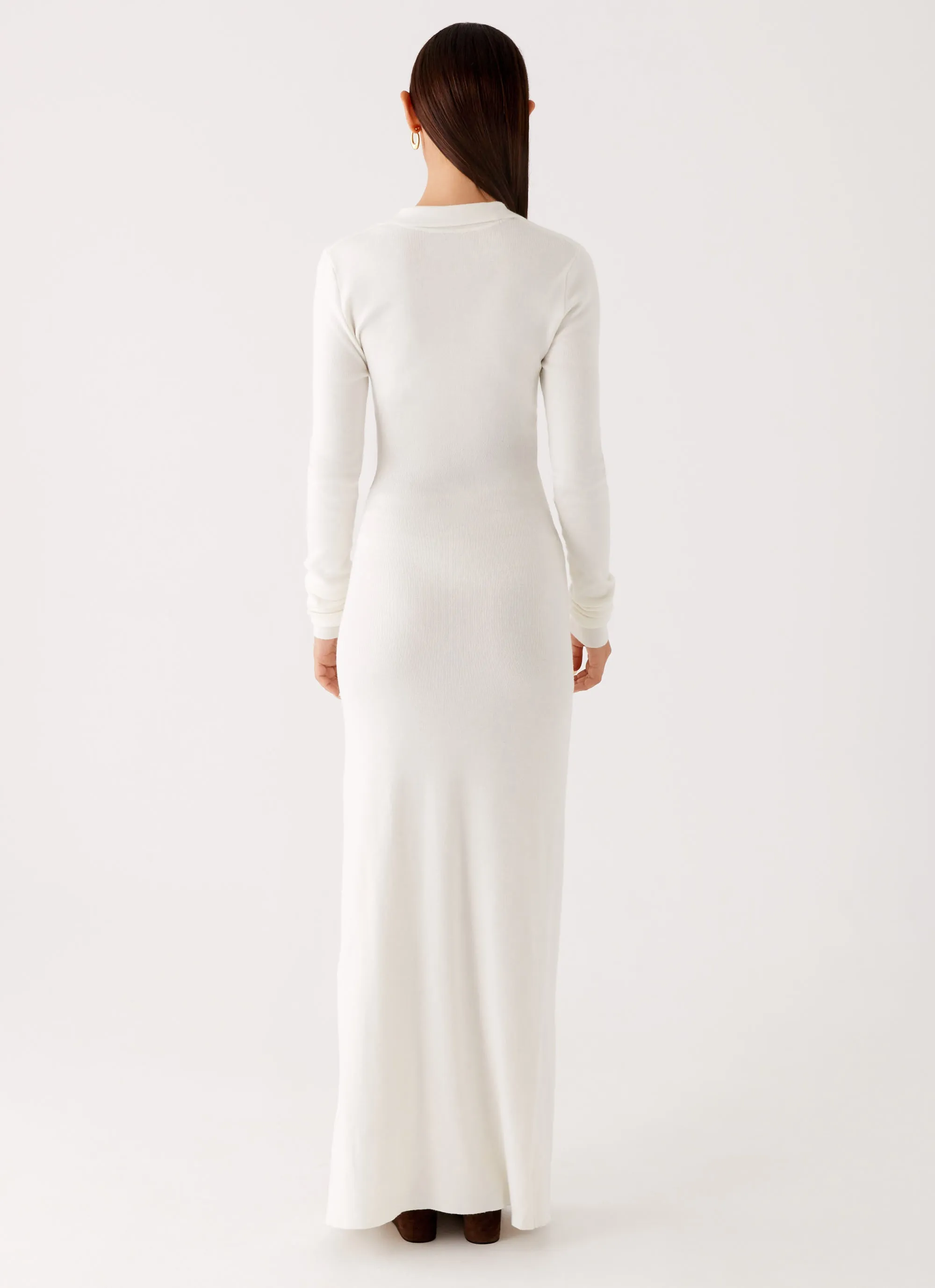 Day-To-Night Wear Sabetha Knit Maxi Dress - White