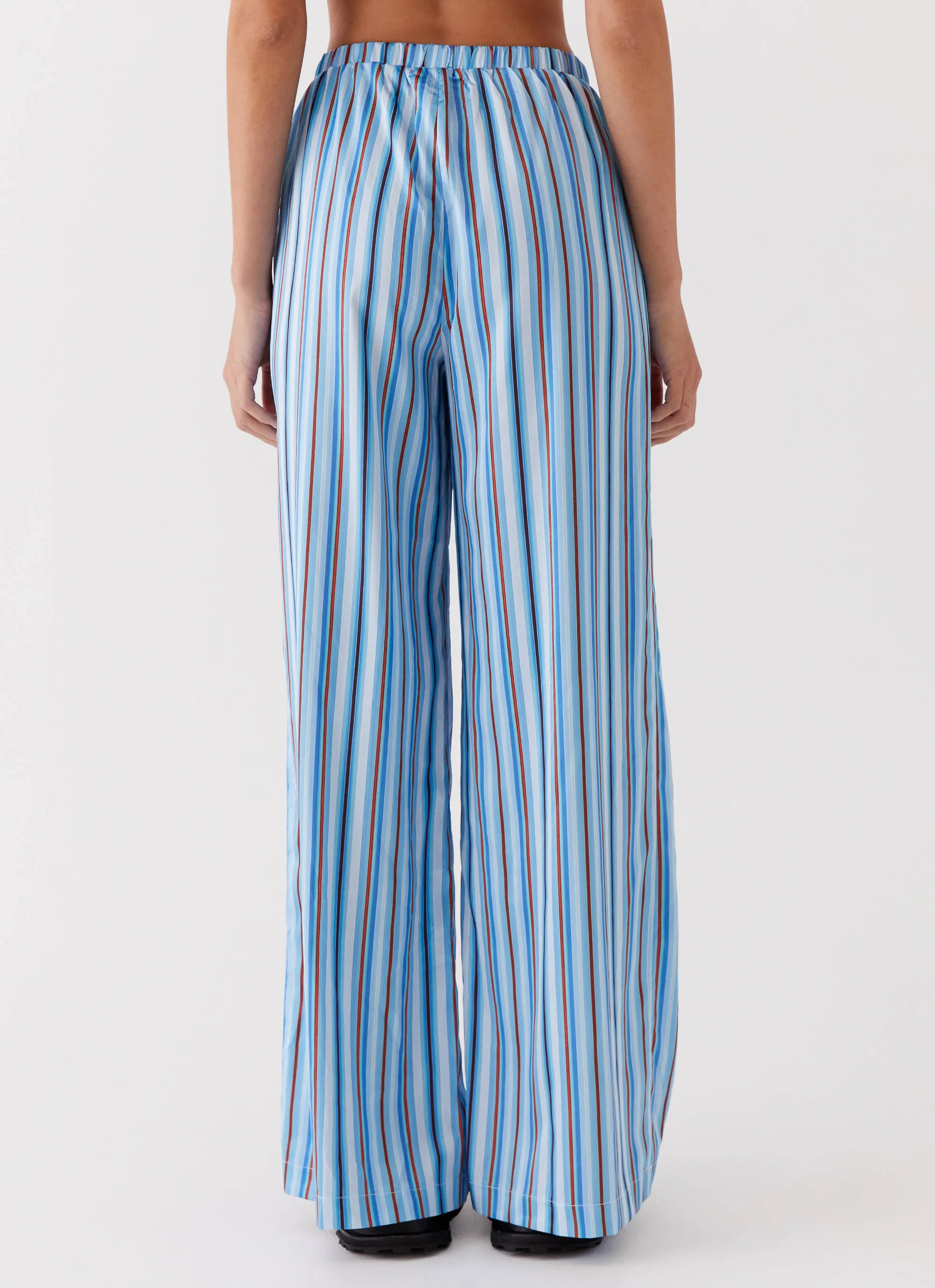 HeatRegulating Salta Satin Pants - Blue Stripe