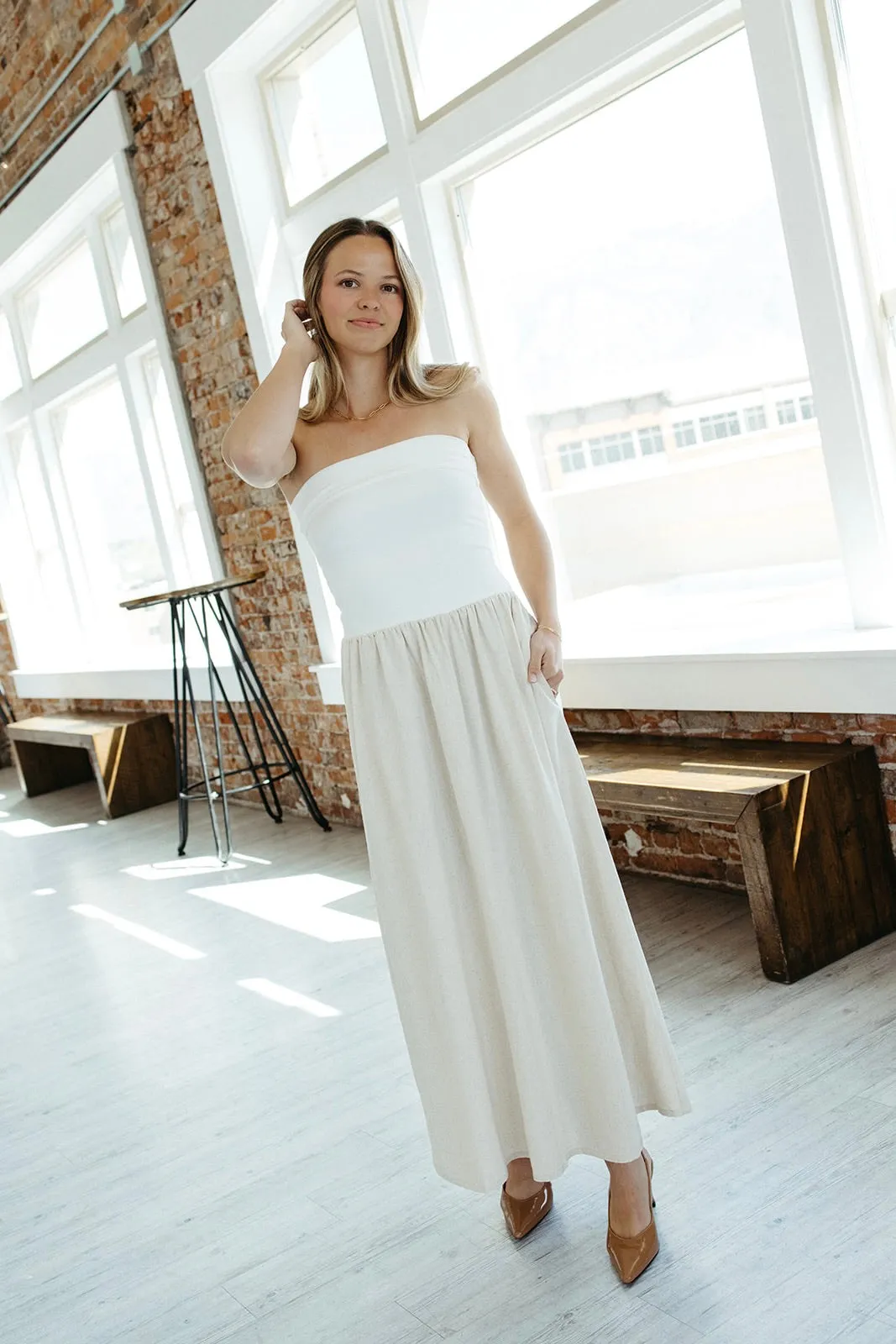 Santa Maria Midi Dress Fall Fashion Flexible Fabric