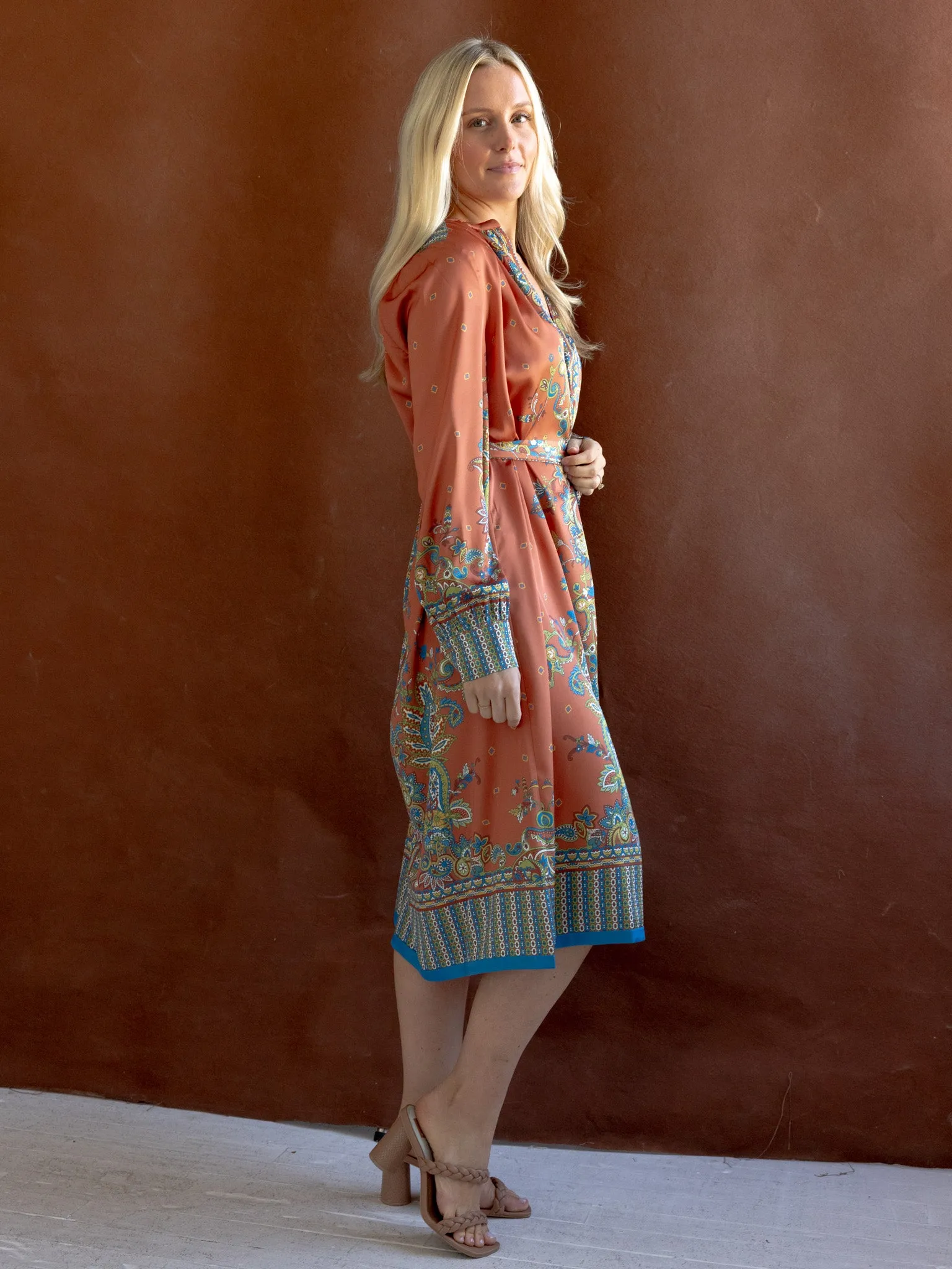 Sara Paisley Dress Layered Movement Special-Occasion